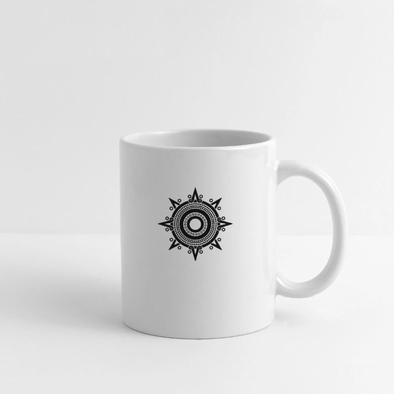 Aztec Circular Sun Tribal Border Pattern