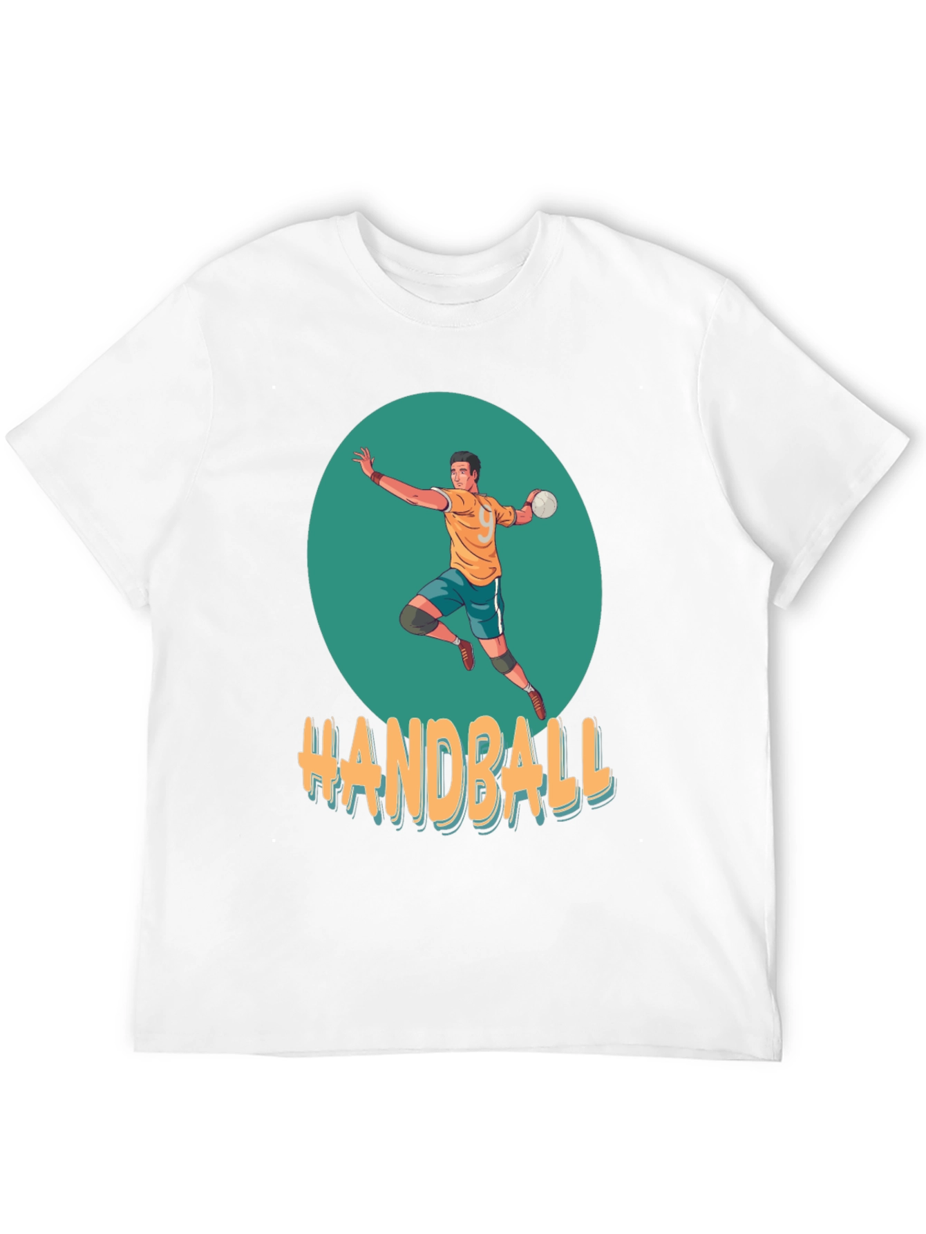 Handball Player Graphic T-Shirt