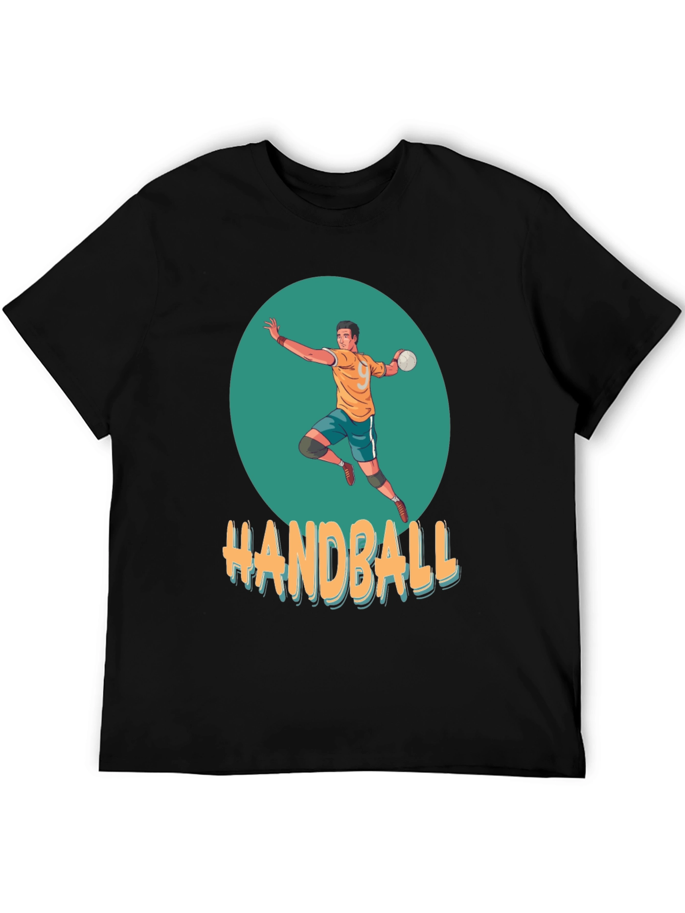 Handball Player Graphic T-Shirt