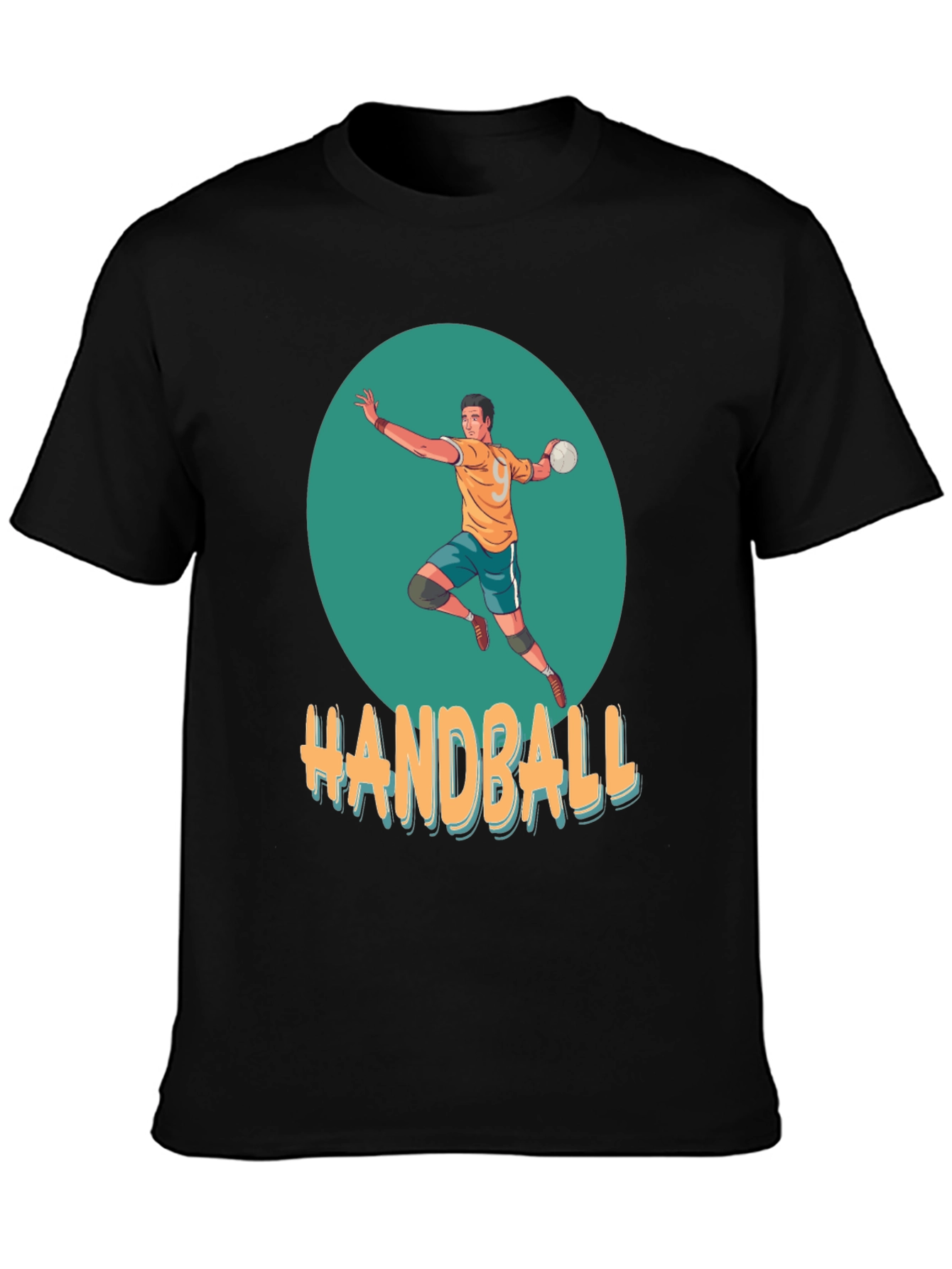 Handball Player Graphic T-Shirt