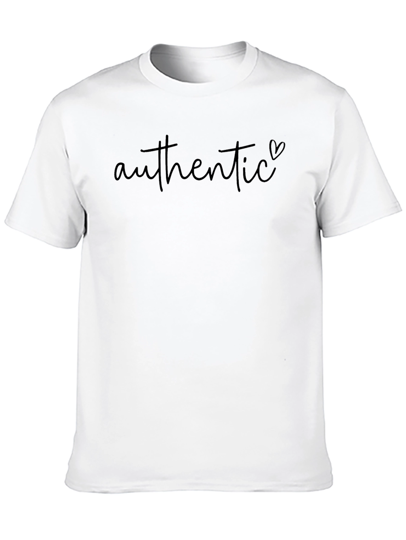 Authentic Heart Graphic Black T-Shirt