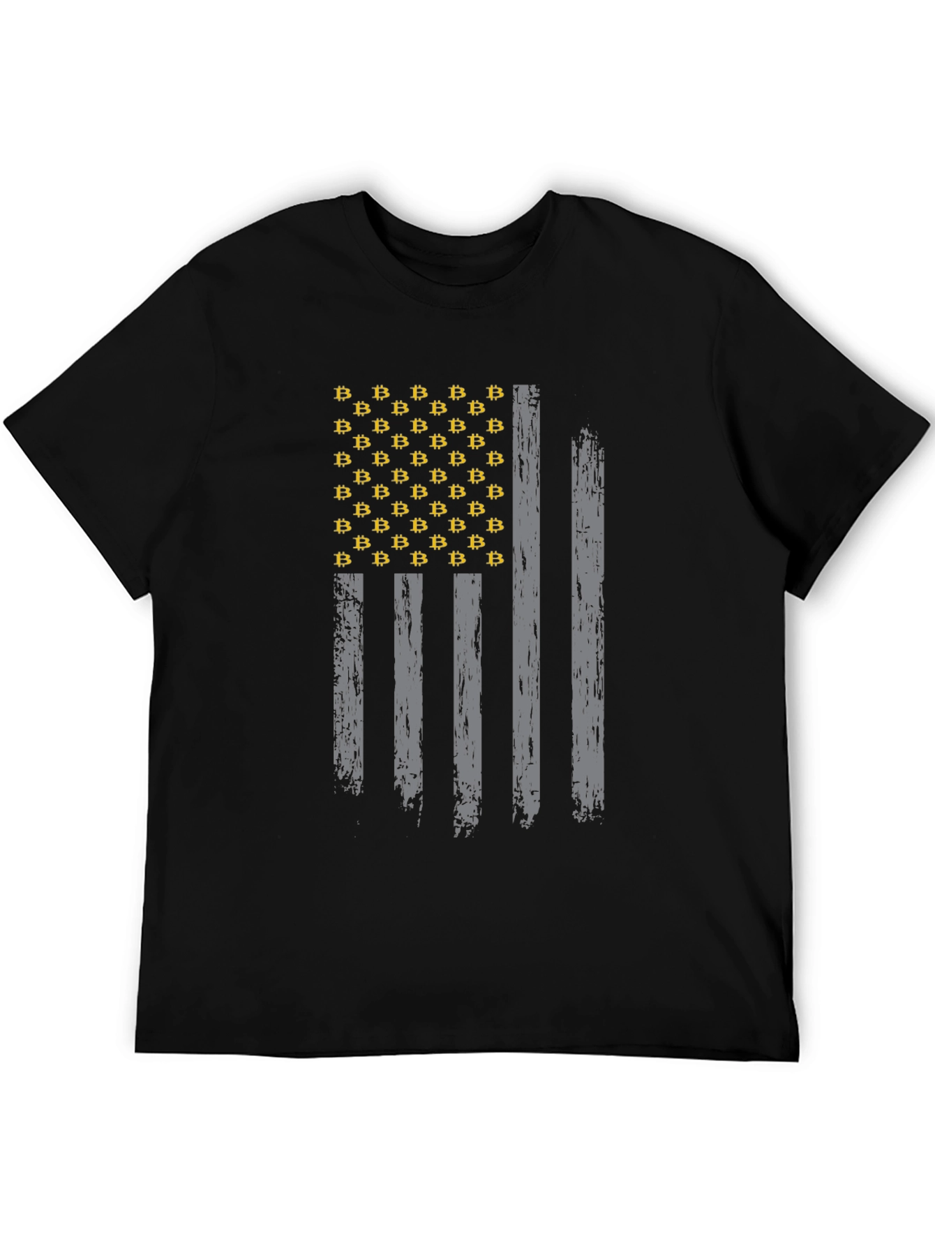 Bitcoin American Flag Graphic T-Shirt