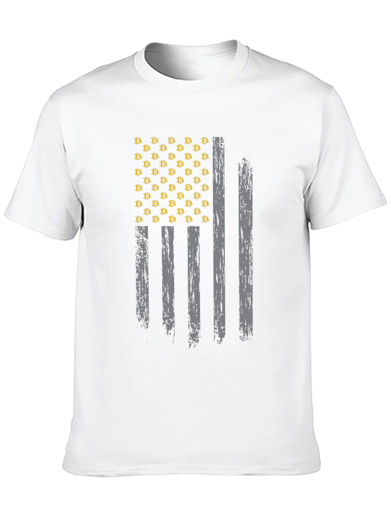 Bitcoin American Flag Graphic T-Shirt