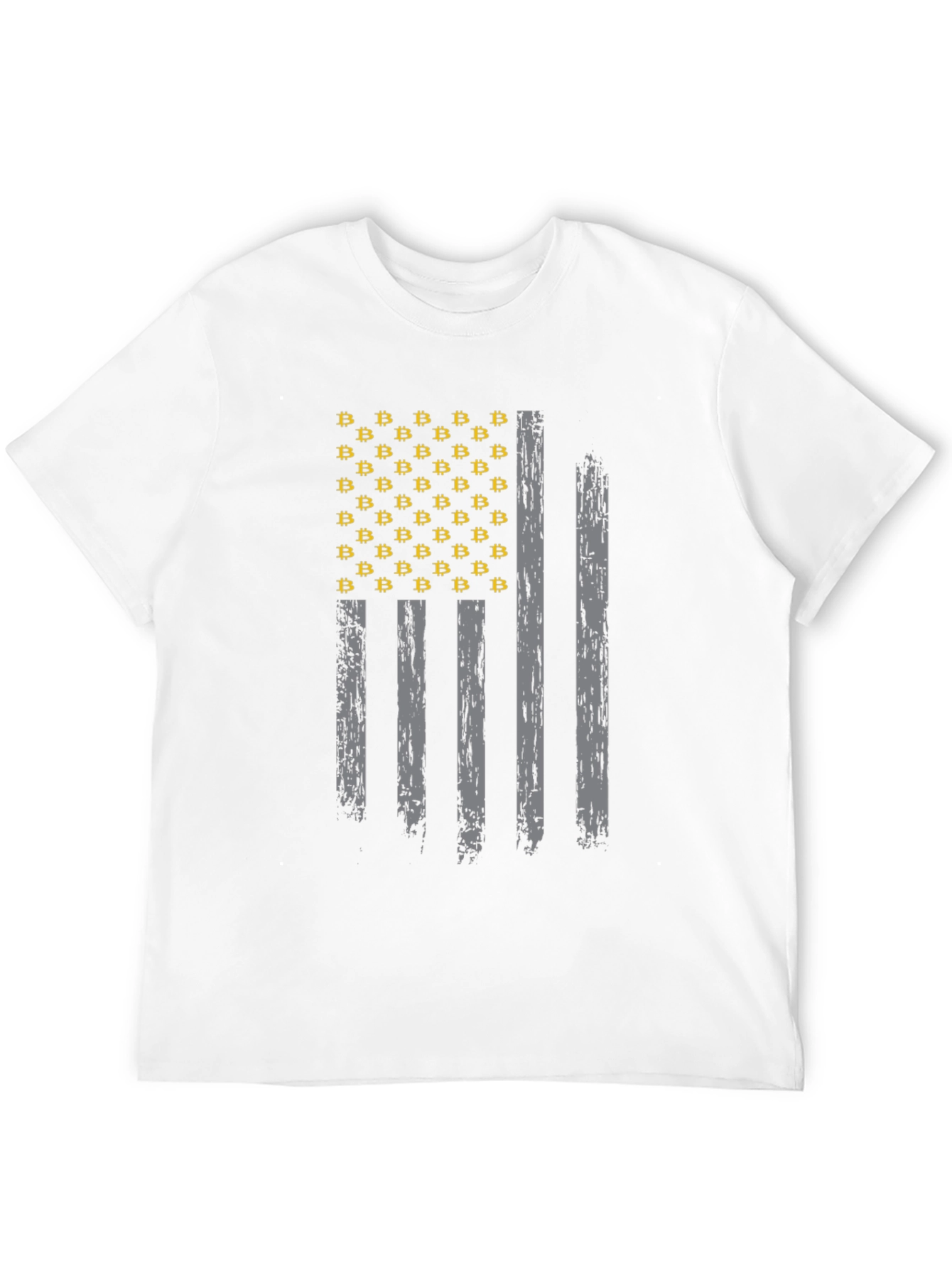 Bitcoin American Flag Graphic T-Shirt