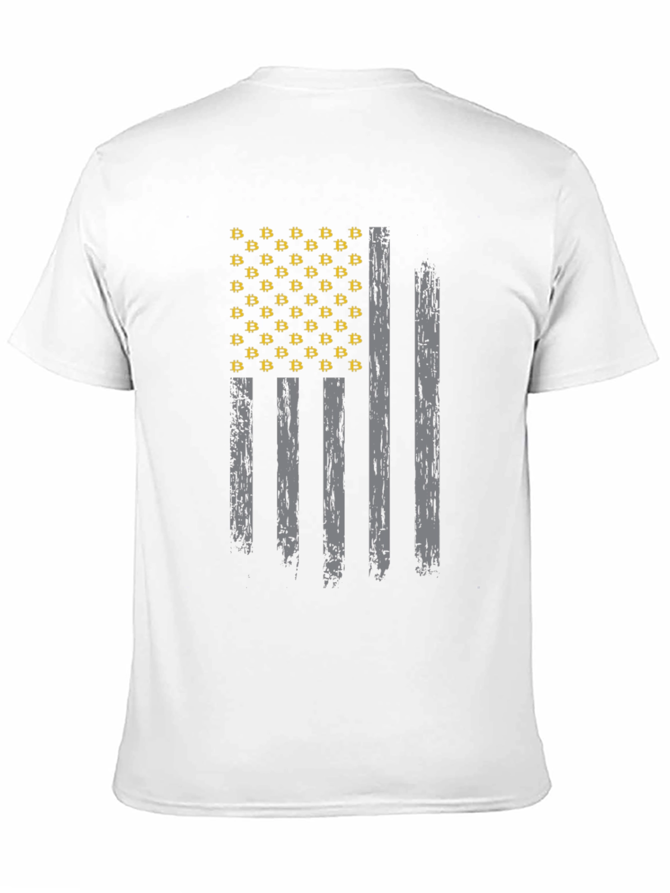 Bitcoin American Flag Graphic T-Shirt