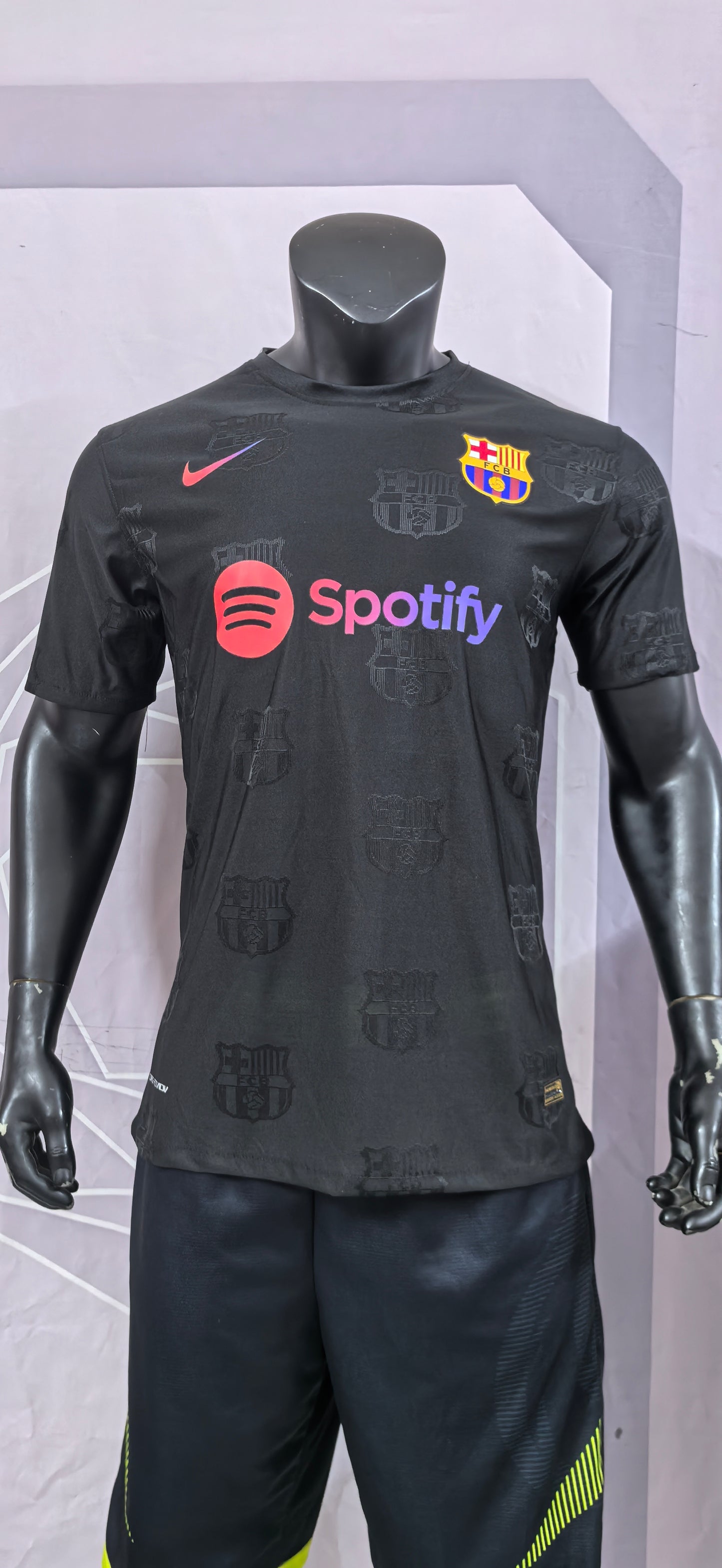 Barcelona Black Special Edition Custom Edition Jersey
