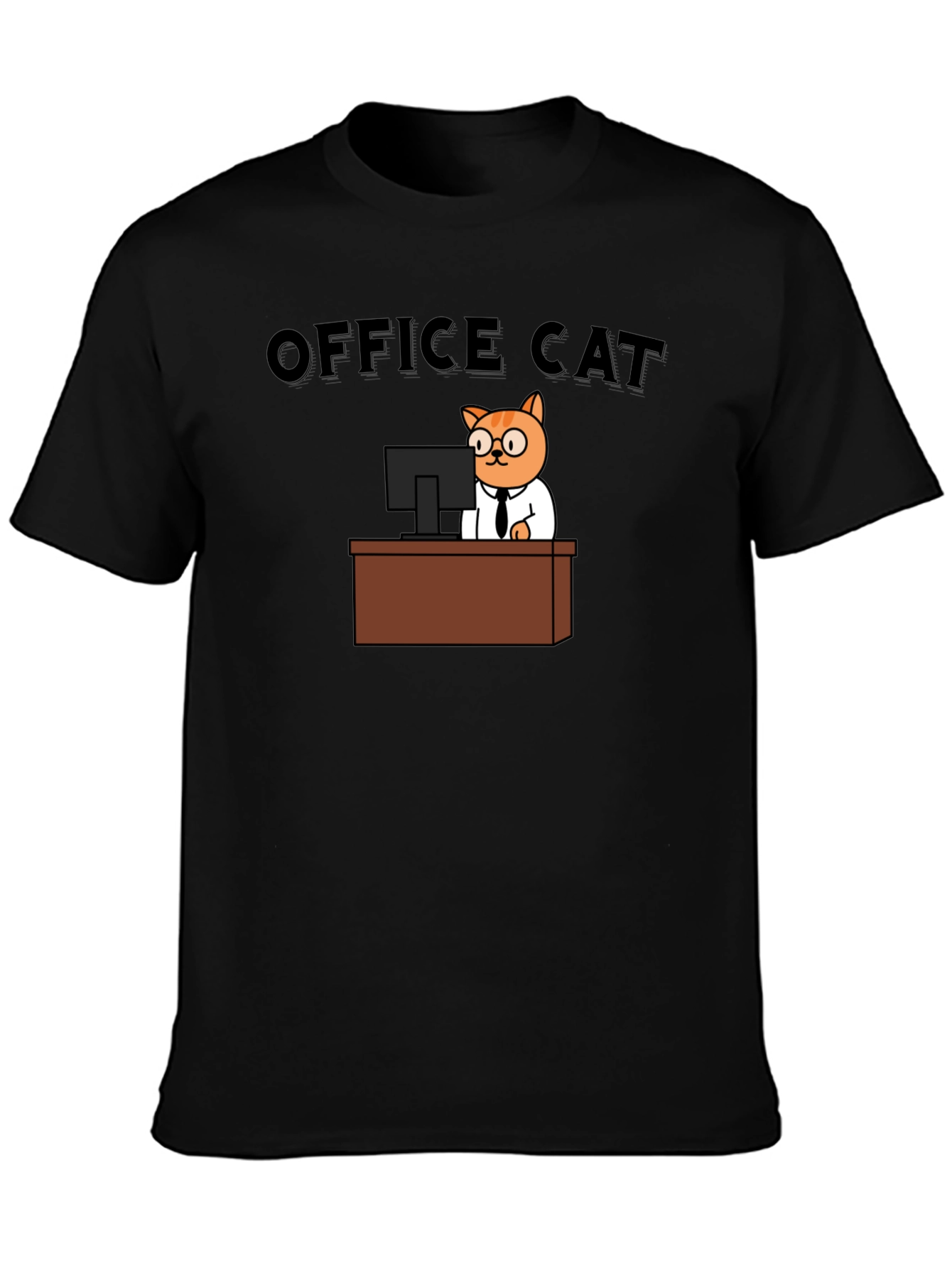 Office Cat T-Shirt - Funny Cat Lover Tee