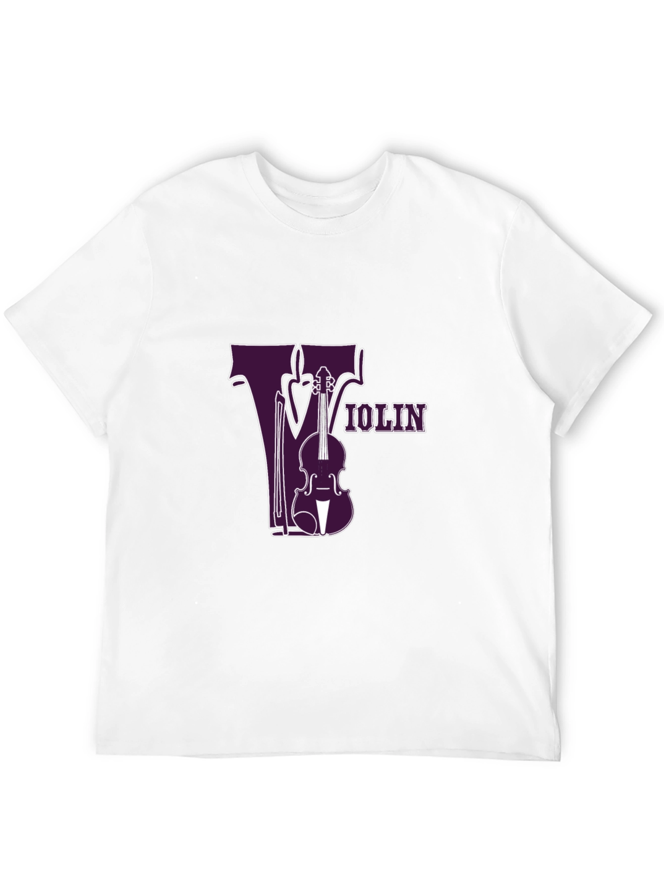 Violin Graphic Tee - Music Lovers Black T-Shirt