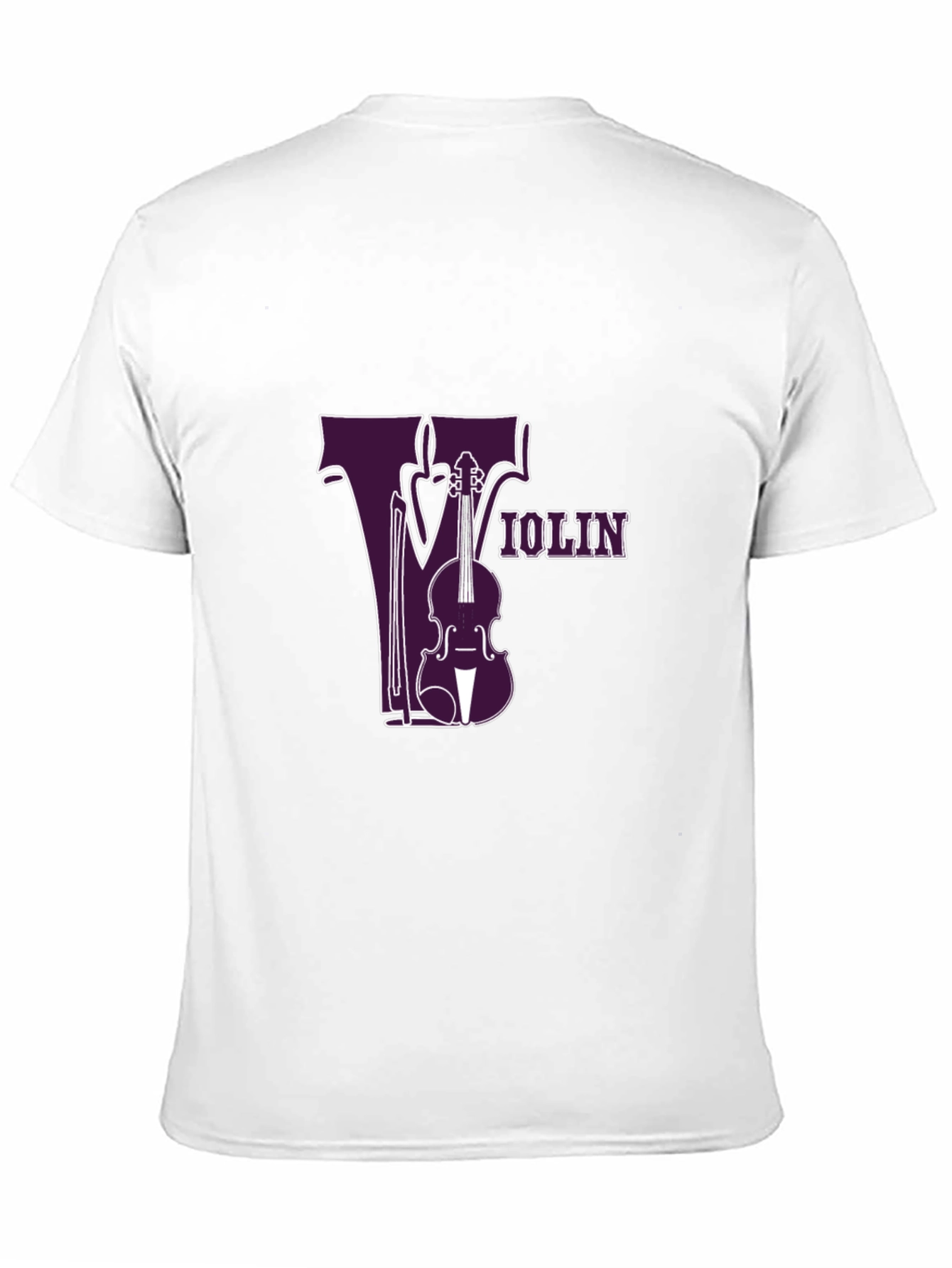 Violin Graphic Tee - Music Lovers Black T-Shirt