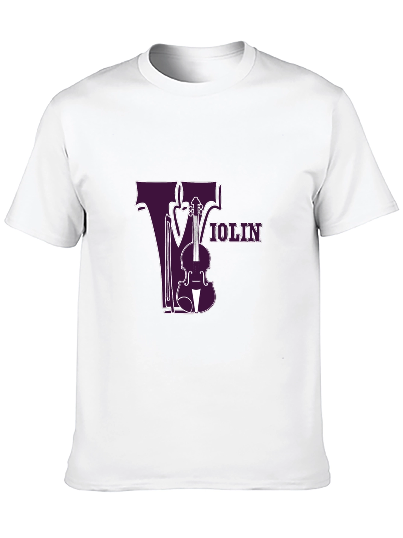 Violin Graphic Tee - Music Lovers Black T-Shirt
