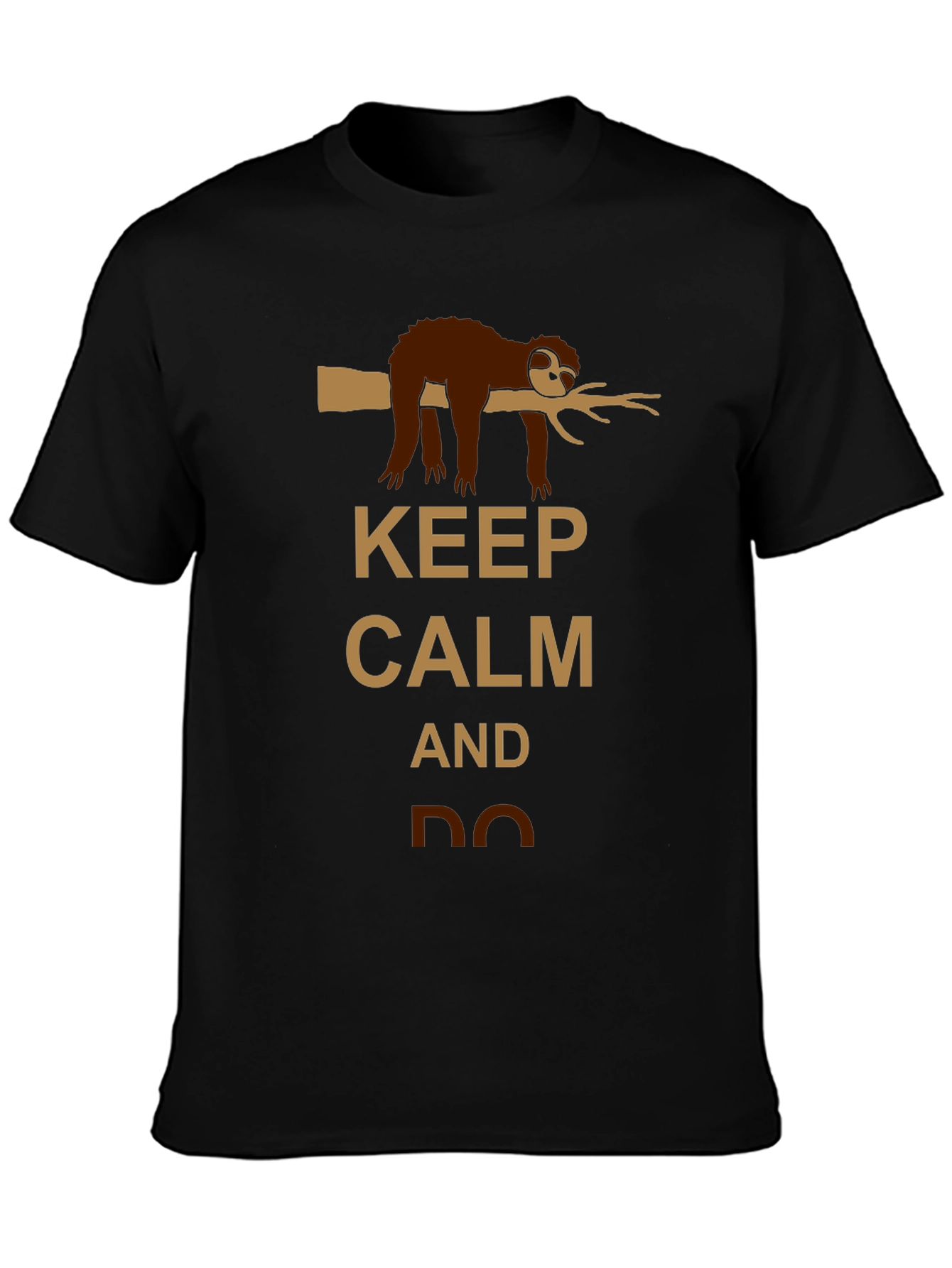 Keep Calm Sloth Graphic T-Shirt