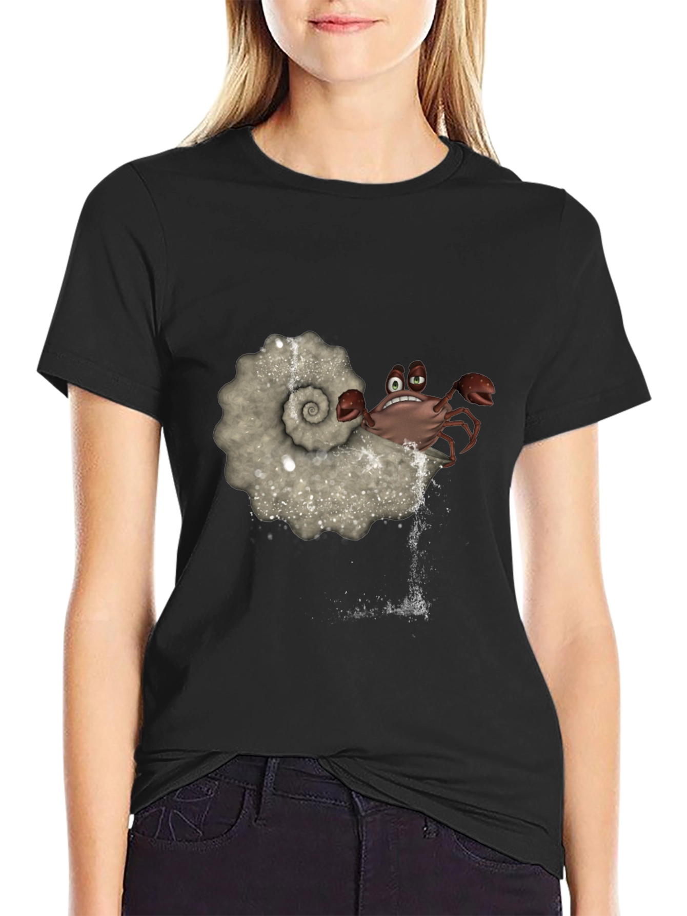 Crab in Shell Graphic T-Shirt