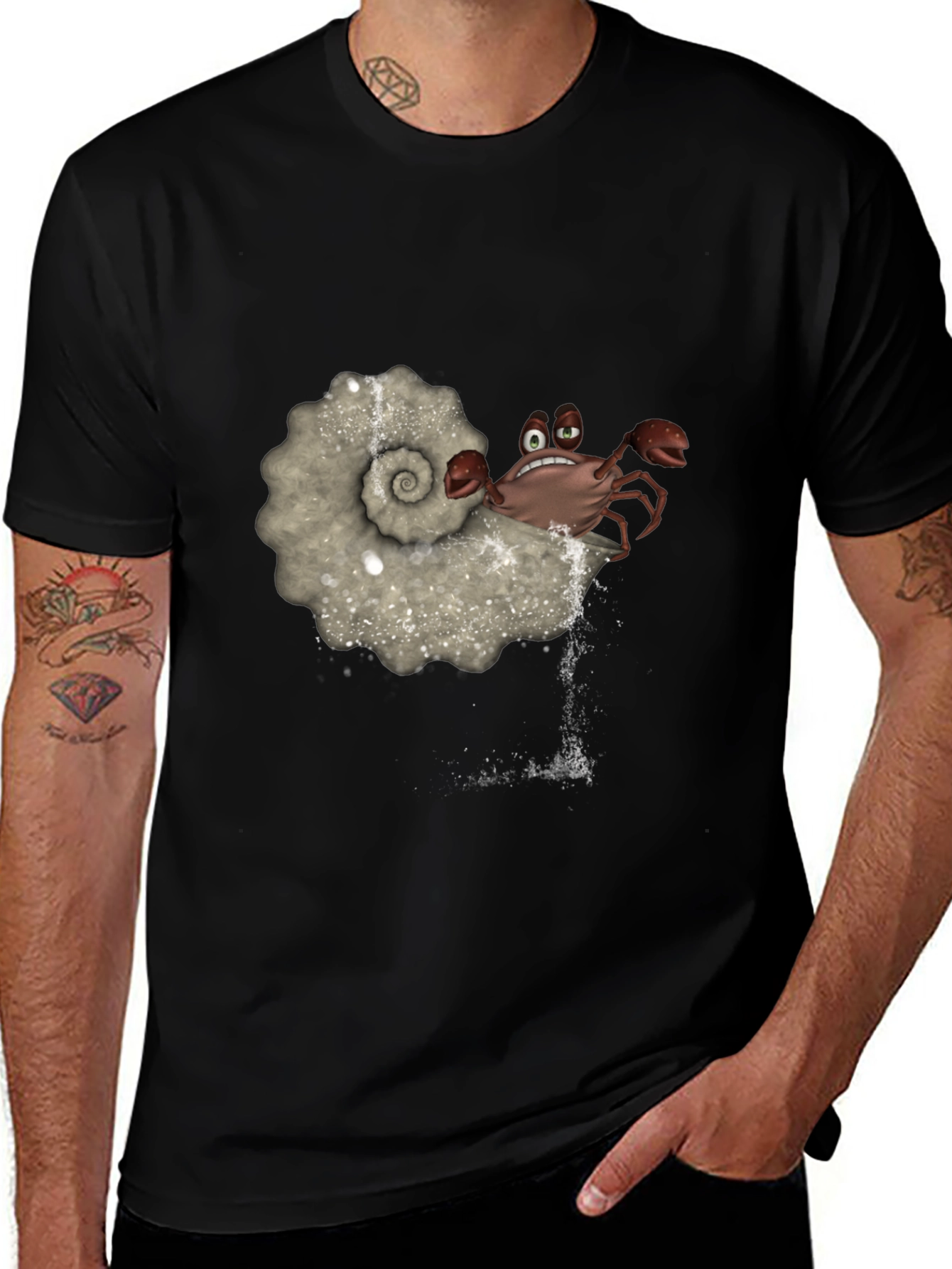 Crab in Shell Graphic T-Shirt