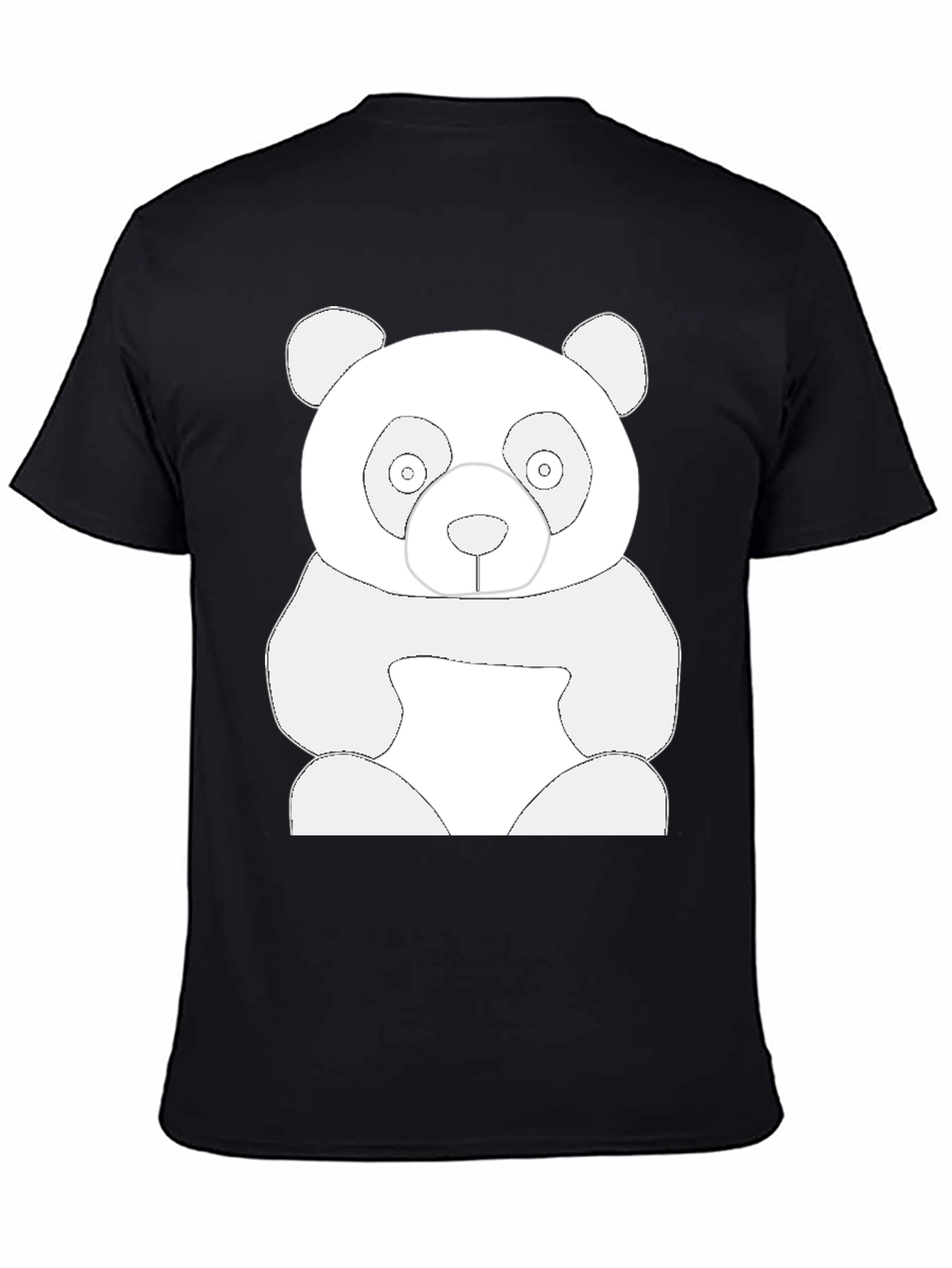 Cool Panda Graphic Tee - Black Cotton T-Shirt