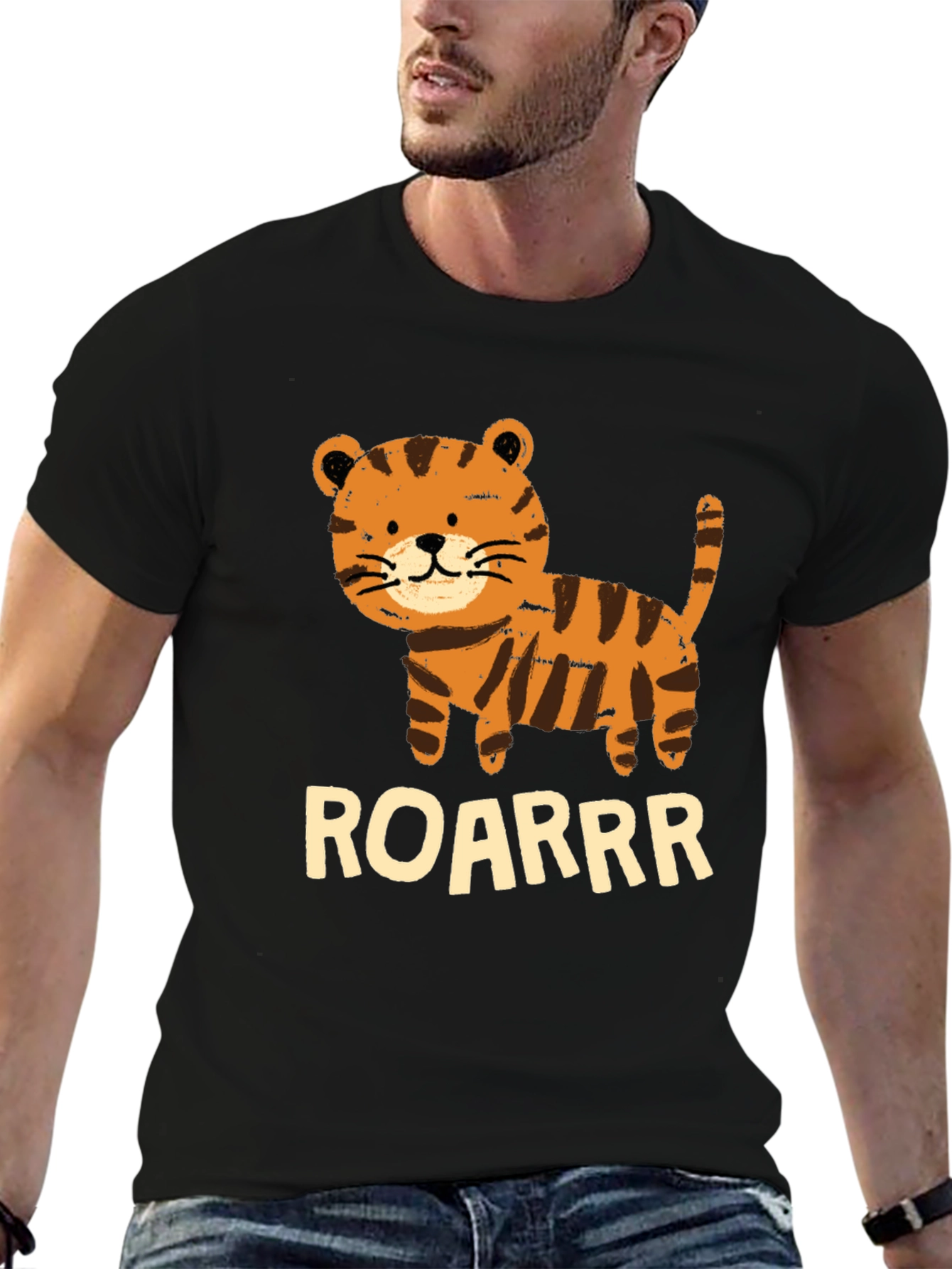 Cute Tiger Cub ROARRR Graphic Tee