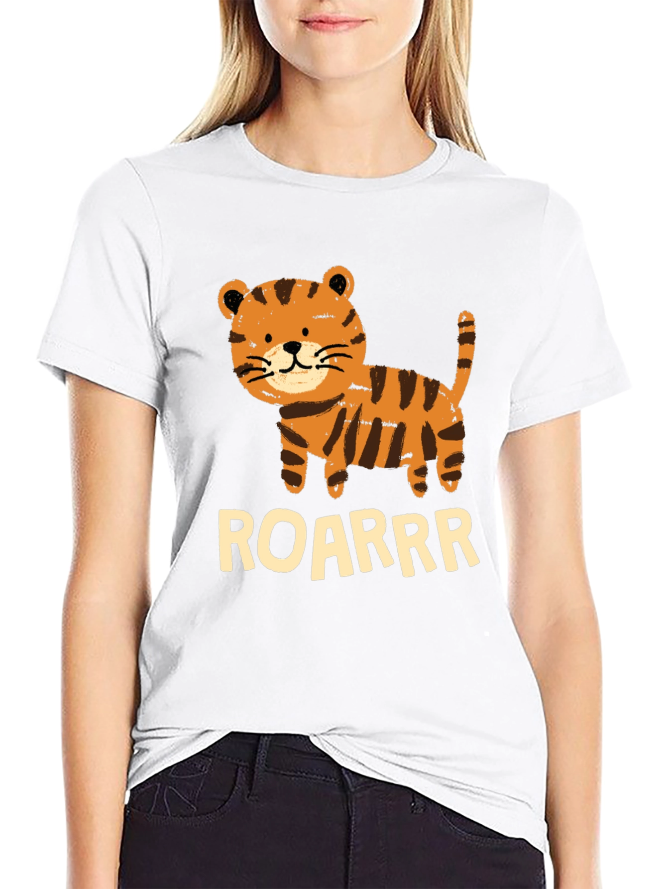 Cute Tiger Cub ROARRR Graphic Tee