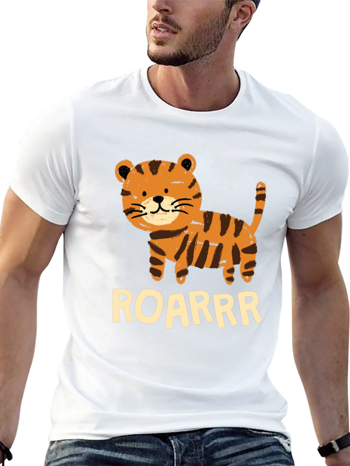 Cute Tiger Cub ROARRR Graphic Tee