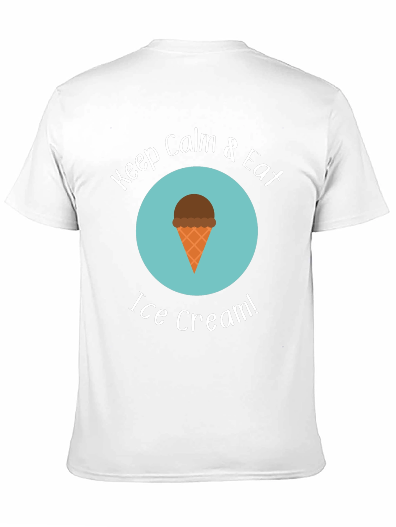 Keep Calm & Eat Ice Cream Black T-Shirt