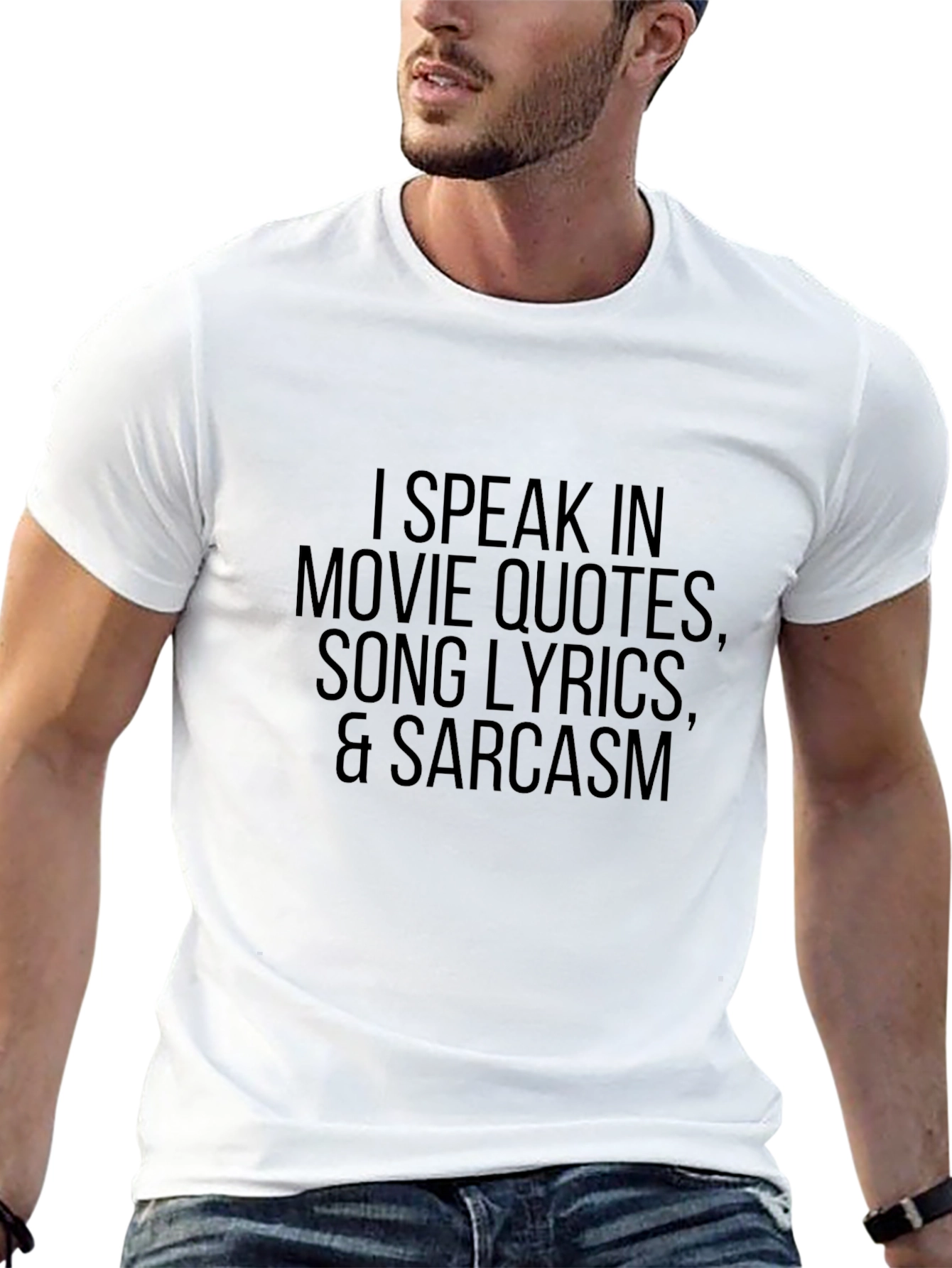 Movie Quote Lyric Sarcasm T-Shirt Black Funny Tee