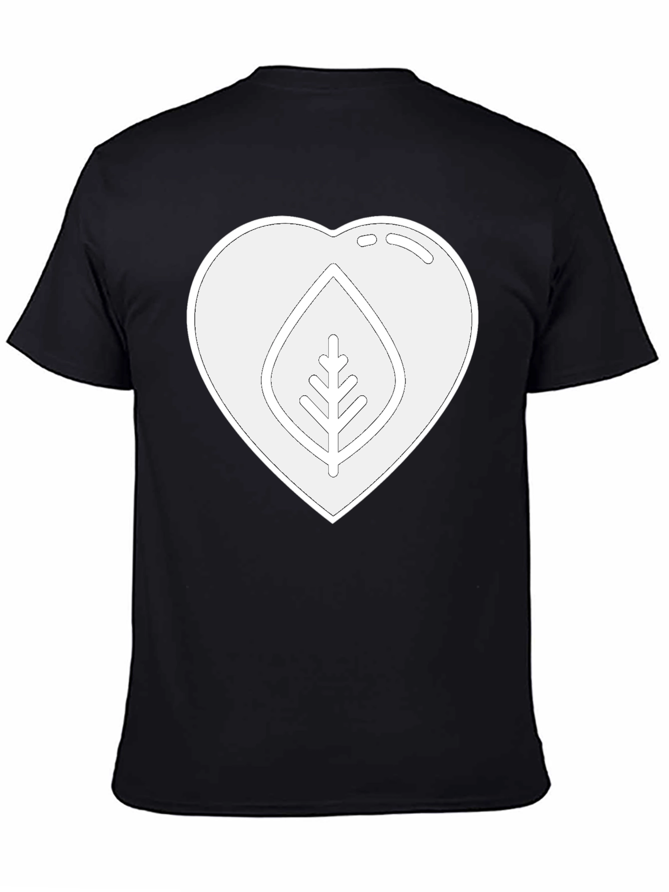 Heart & Leaf Graphic Tee - Eco Friendly Design
