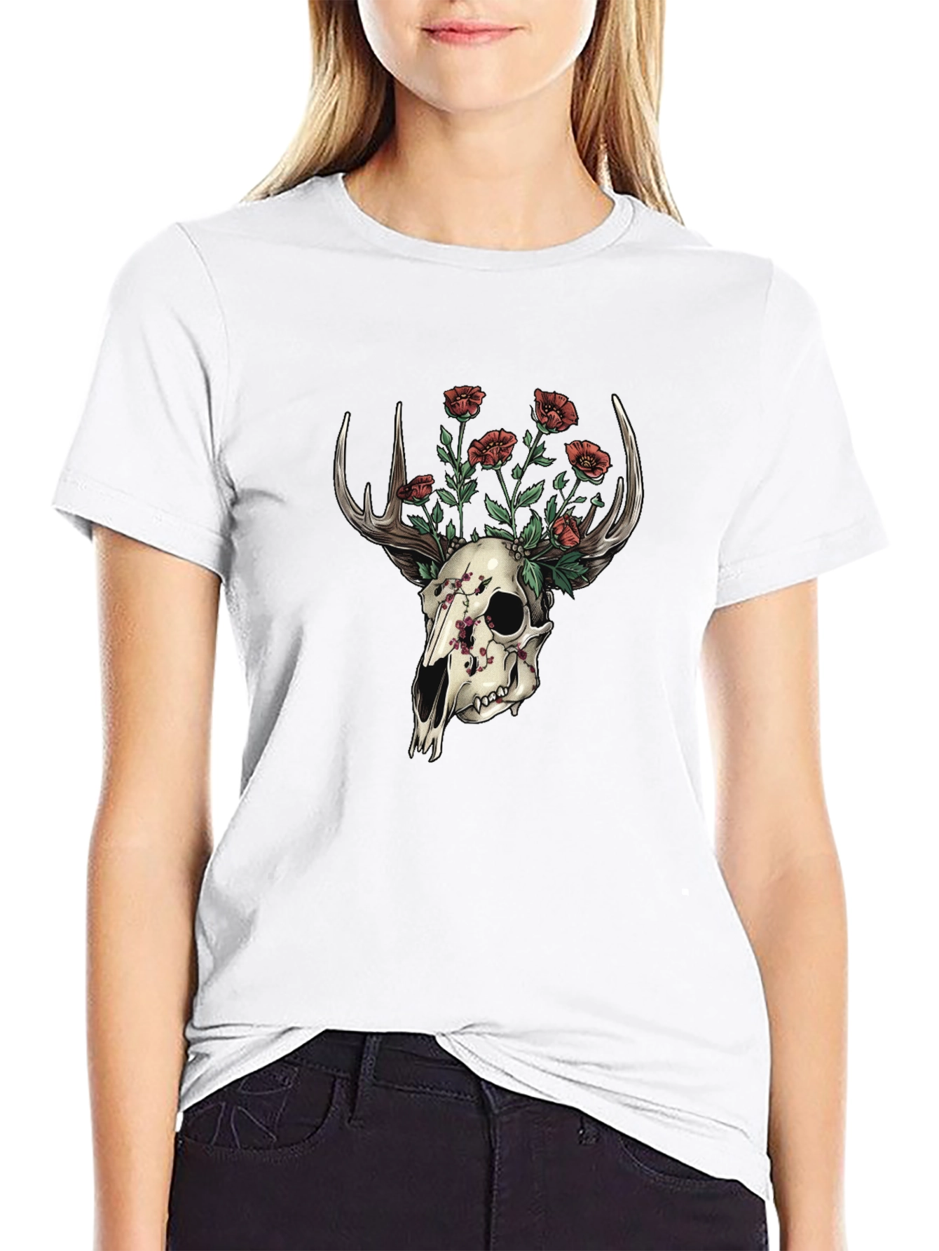 Skull & Antlers Graphic Tee