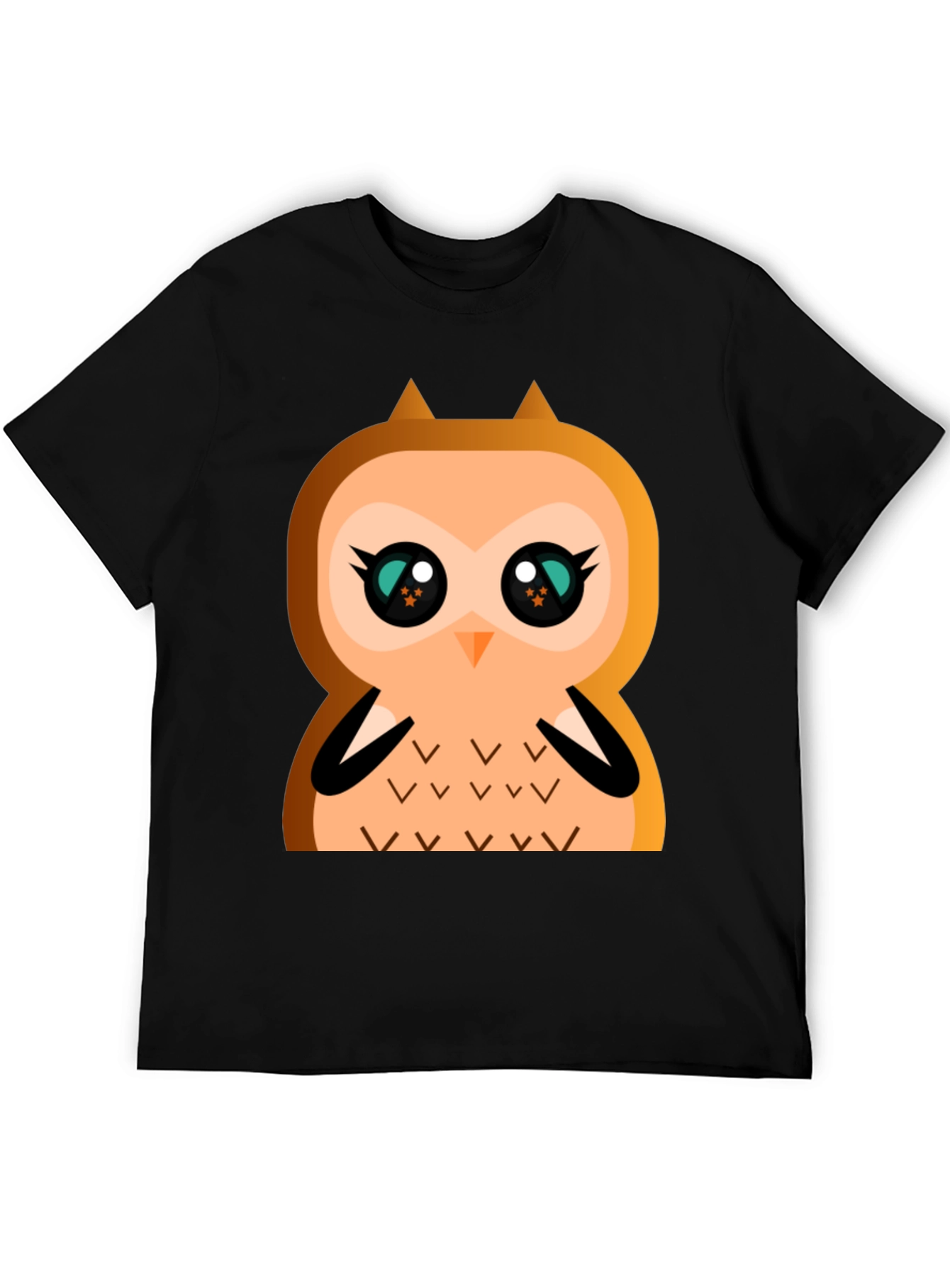 Cute Cartoon Owl Graphic T-Shirt