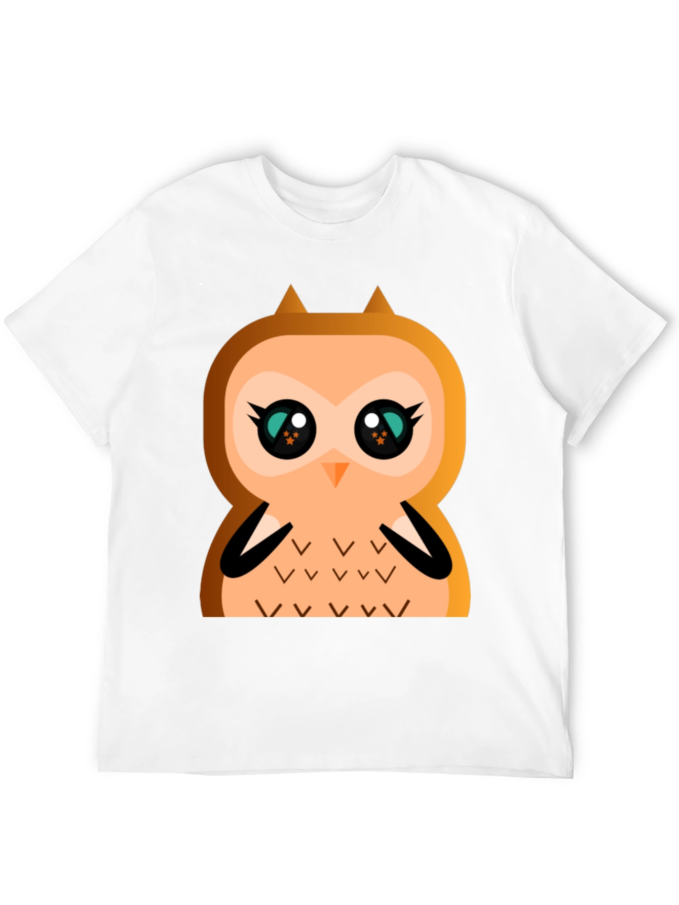 Cute Cartoon Owl Graphic T-Shirt