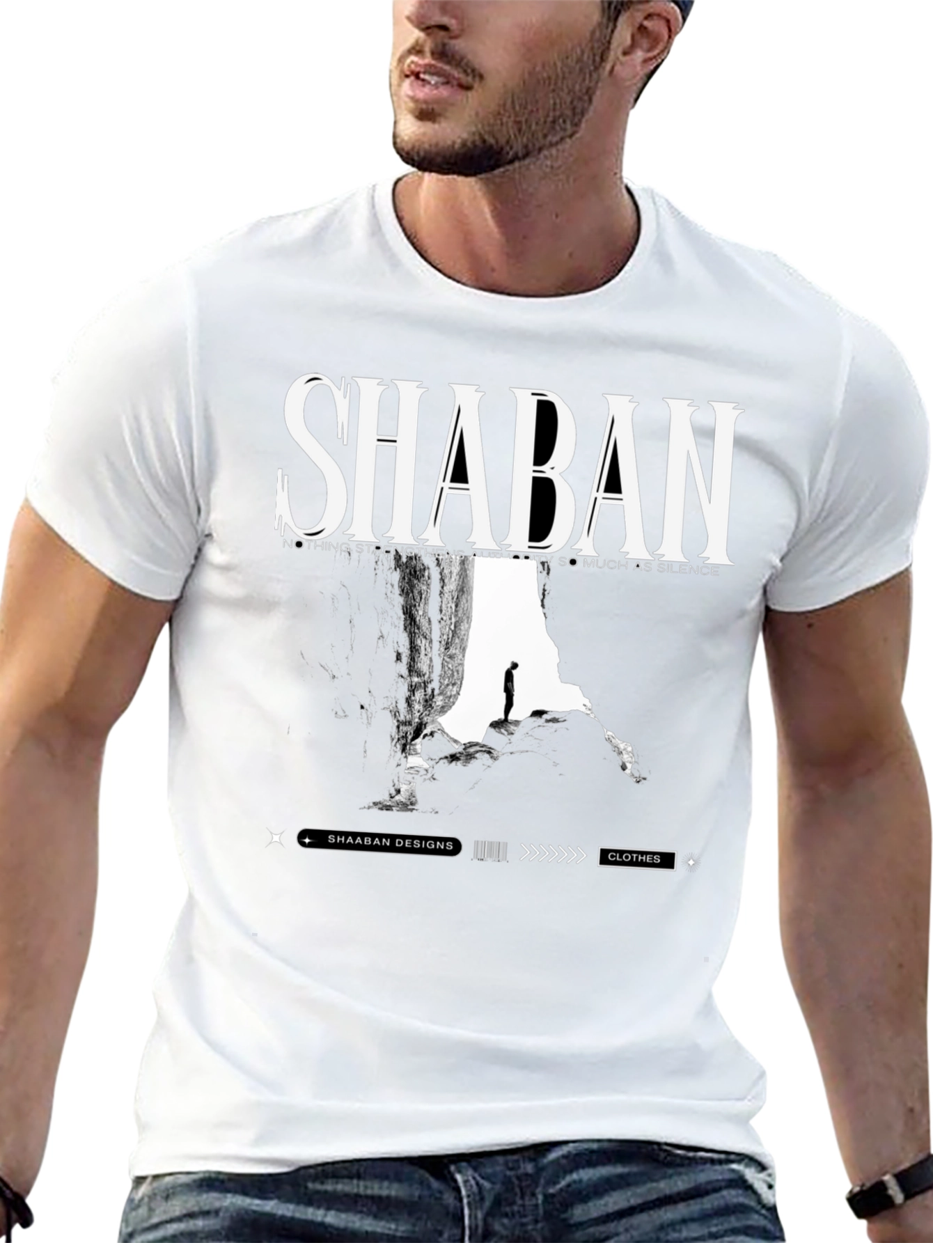 Shaban Graphic Print Black T-Shirt