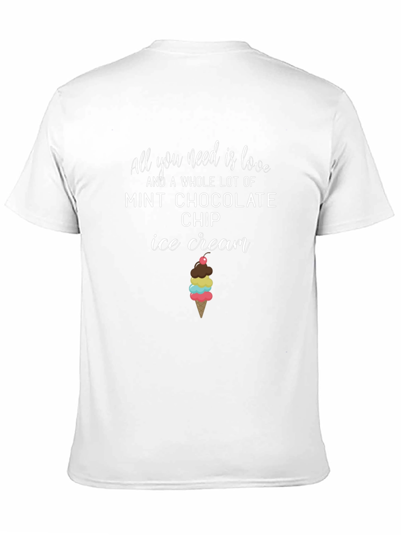 Love Mint Chocolate Chip Ice Cream Graphic Tee