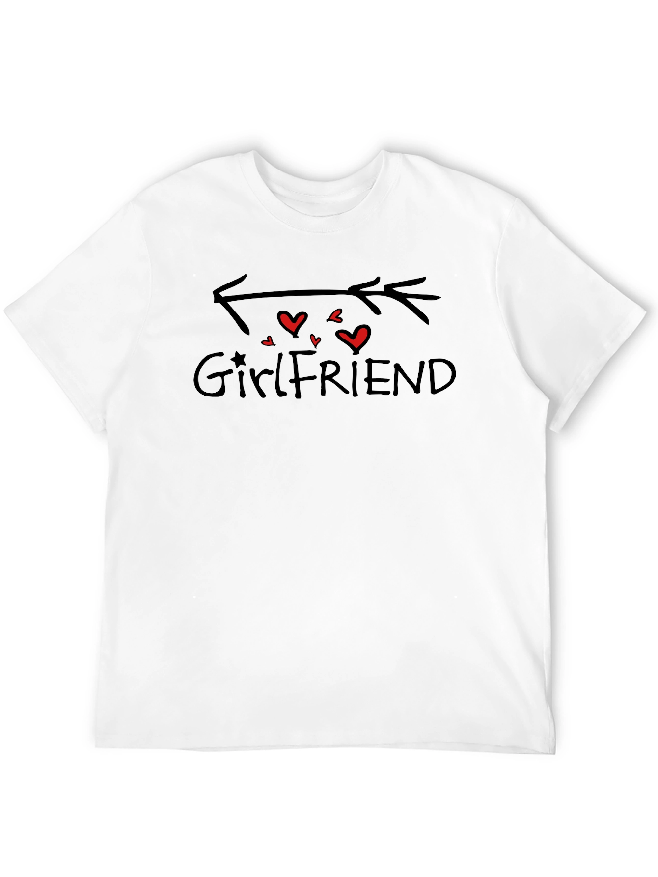 Girlfriend Arrow Heart Graphic T-Shirt