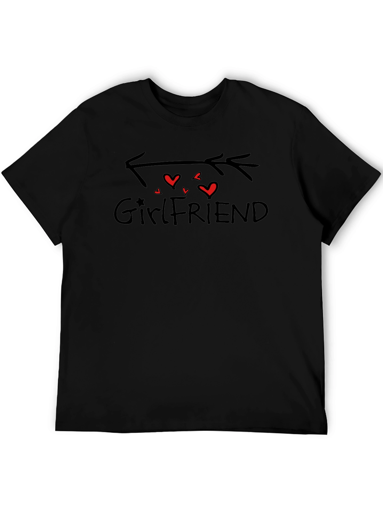 Girlfriend Arrow Heart Graphic T-Shirt