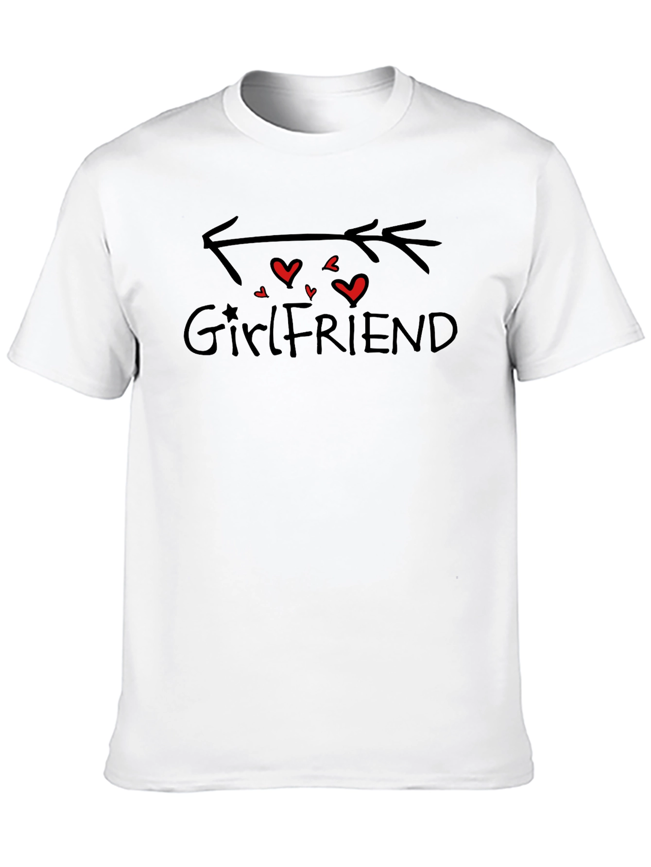 Girlfriend Arrow Heart Graphic T-Shirt