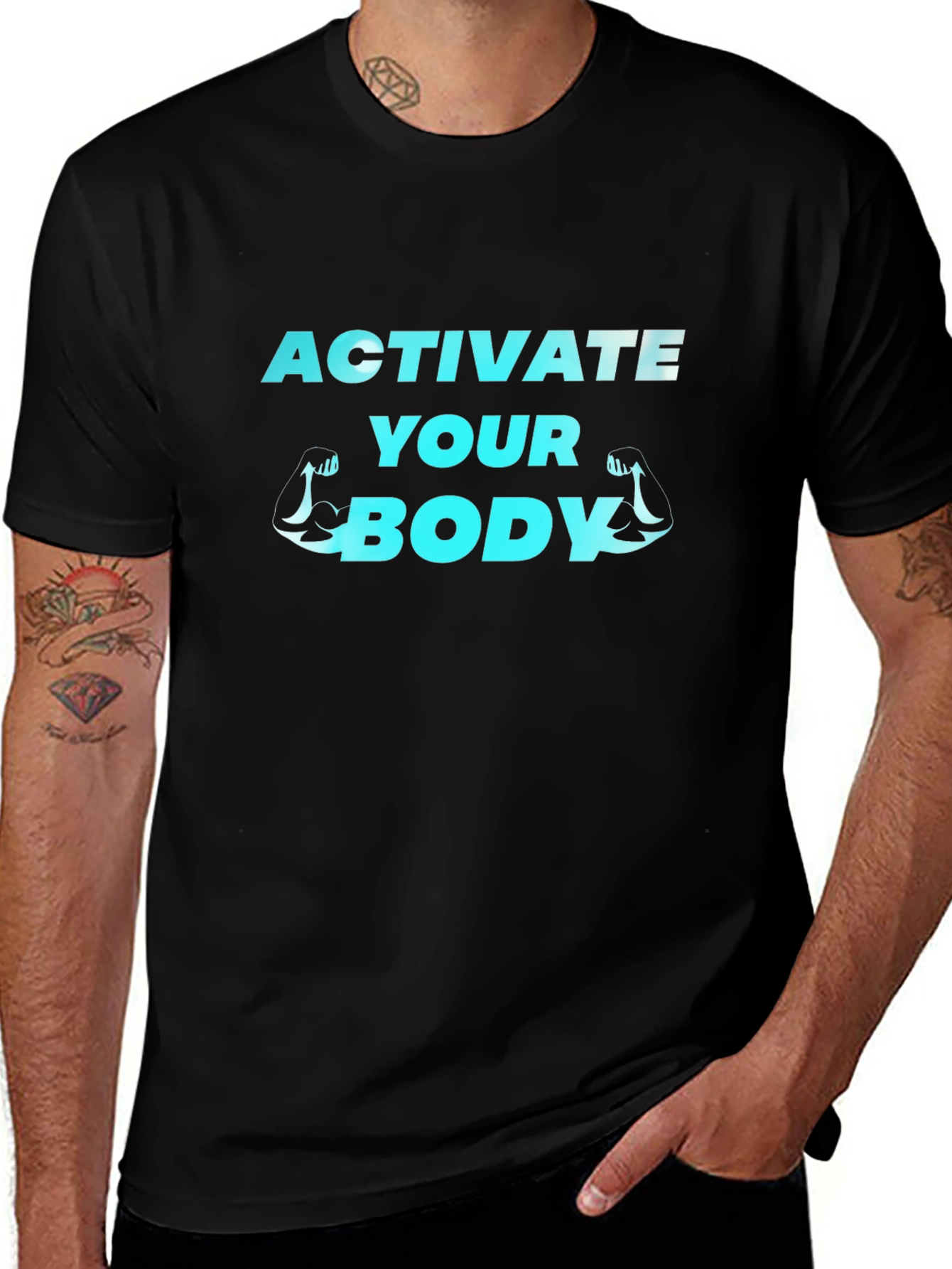 Activate Your Body Black T-Shirt