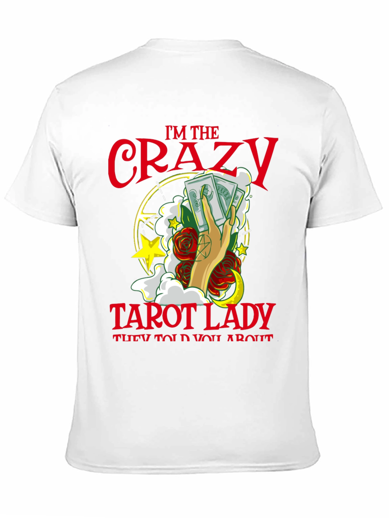 Crazy Tarot Lady Graphic Tee