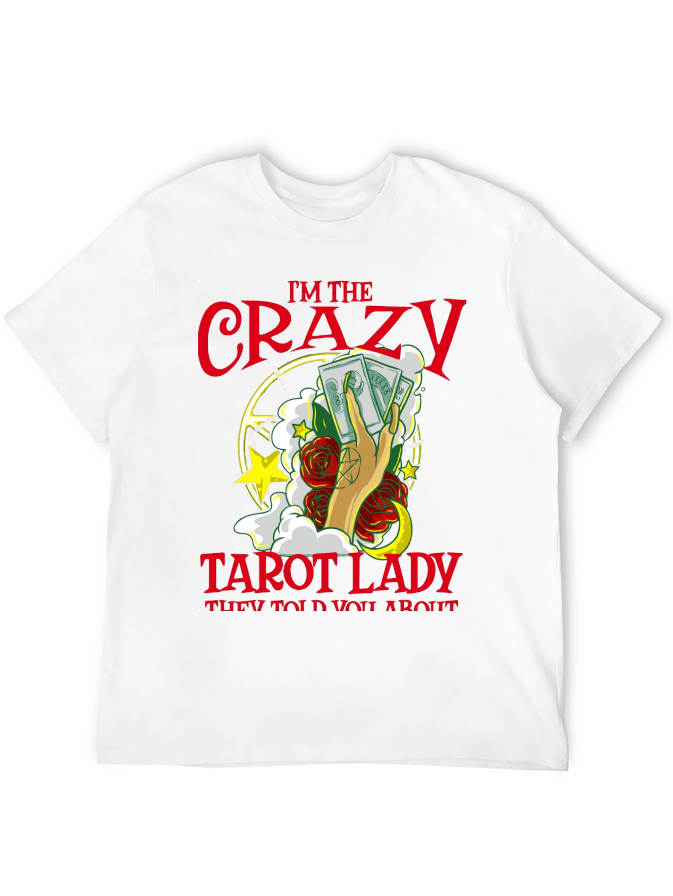 Crazy Tarot Lady Graphic Tee