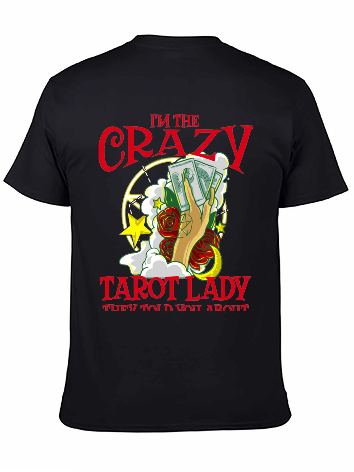 Crazy Tarot Lady Graphic Tee