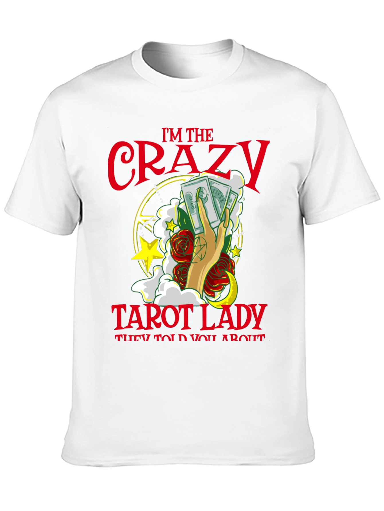 Crazy Tarot Lady Graphic Tee