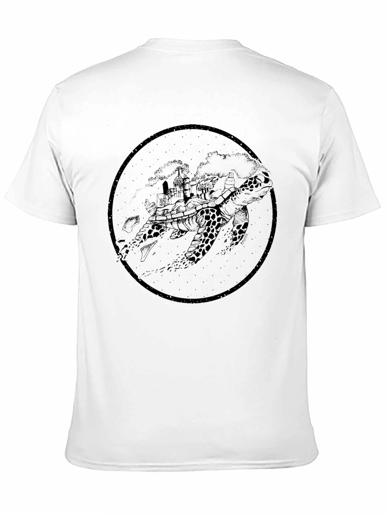 Turtle Island Graphic Tee - Black Cotton Blend