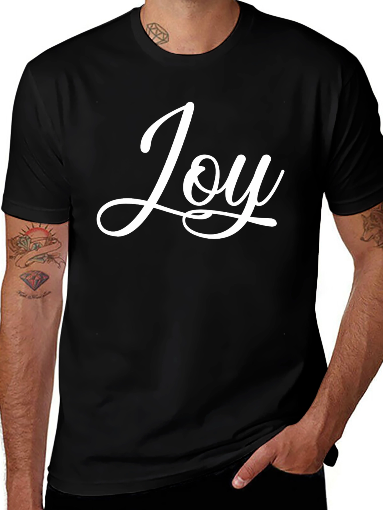 Joy Script T-Shirt - Black
