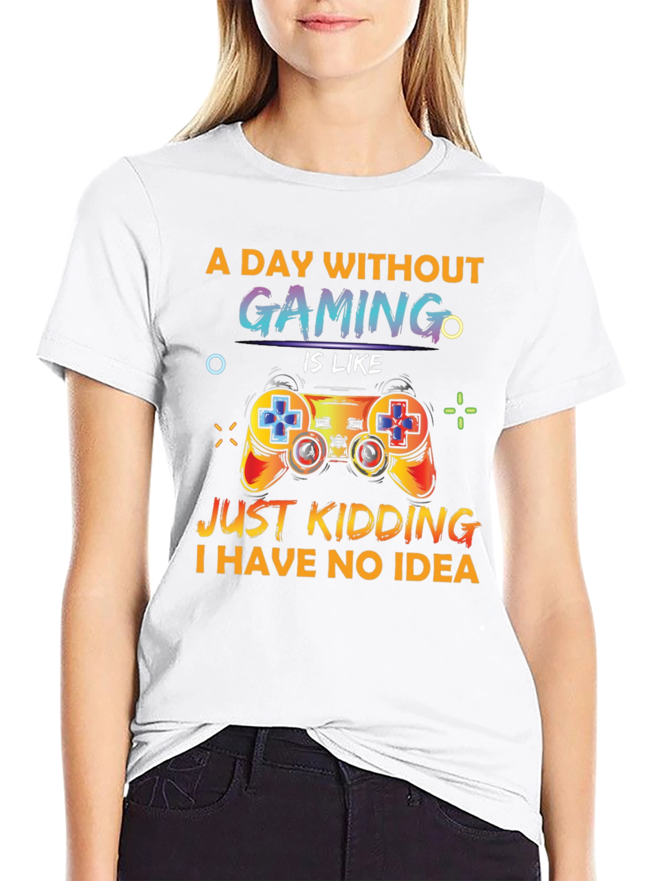 Funny Gamer T-Shirt - A Day Without Gaming