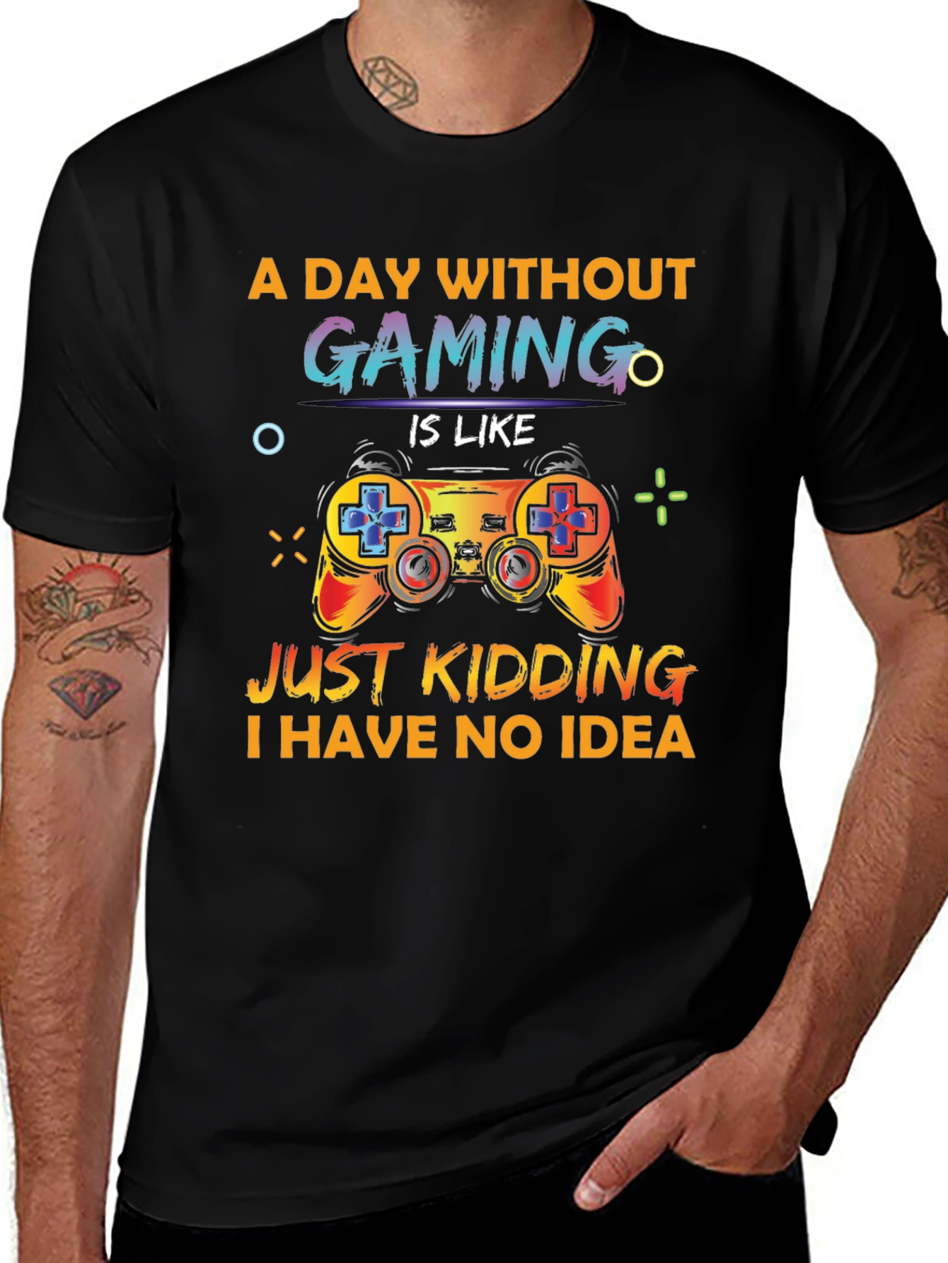 Funny Gamer T-Shirt - A Day Without Gaming