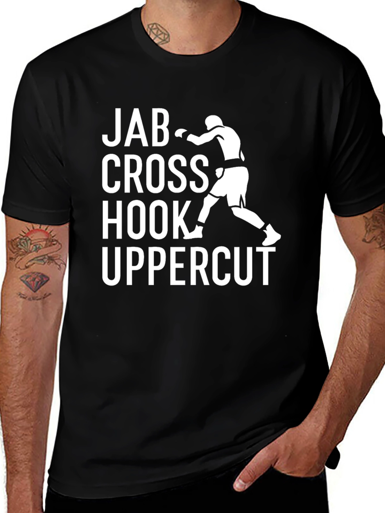 Jab Cross Hook Uppercut Boxing Graphic Tee