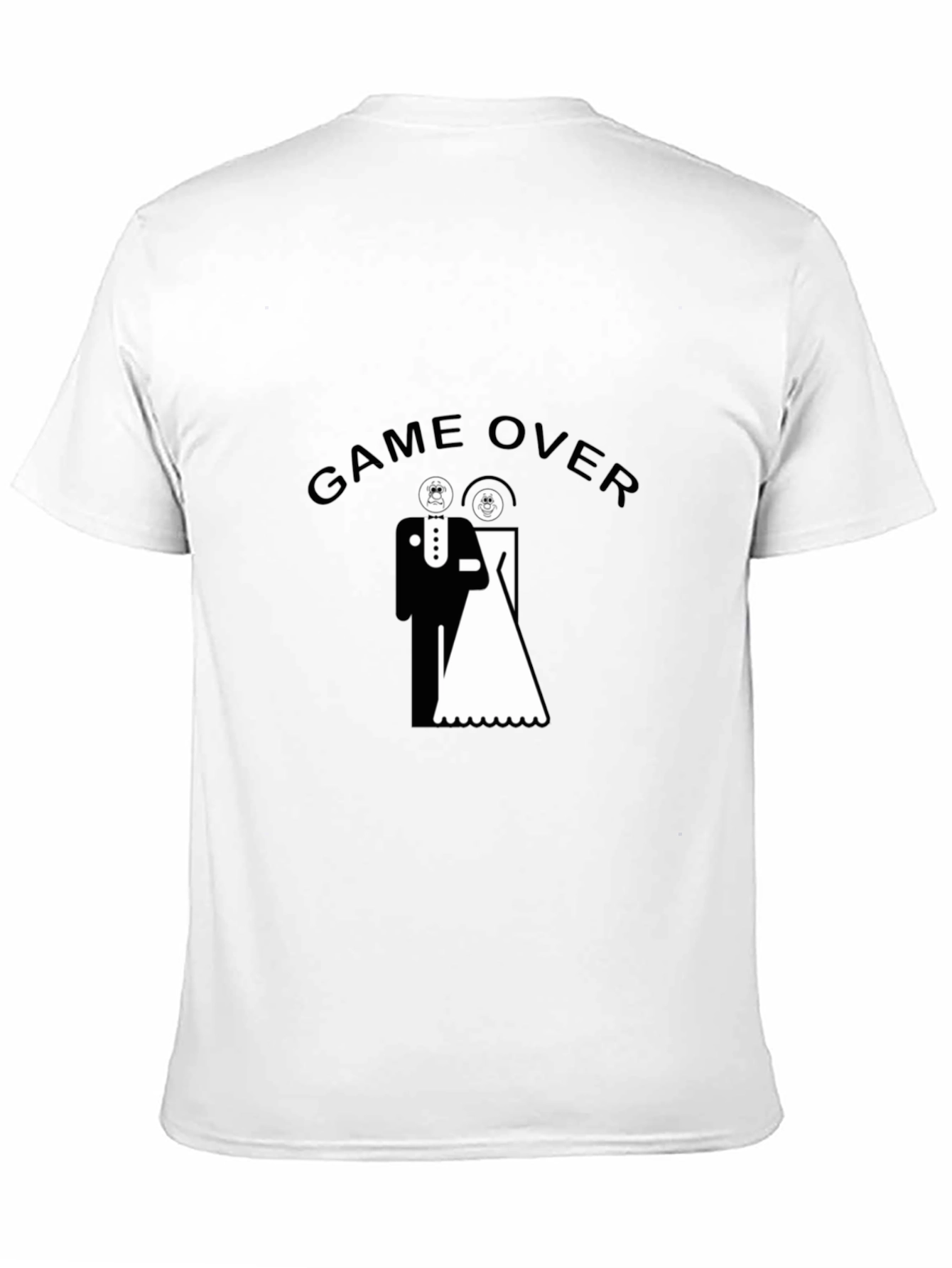 Game Over Wedding Humor Black T-Shirt