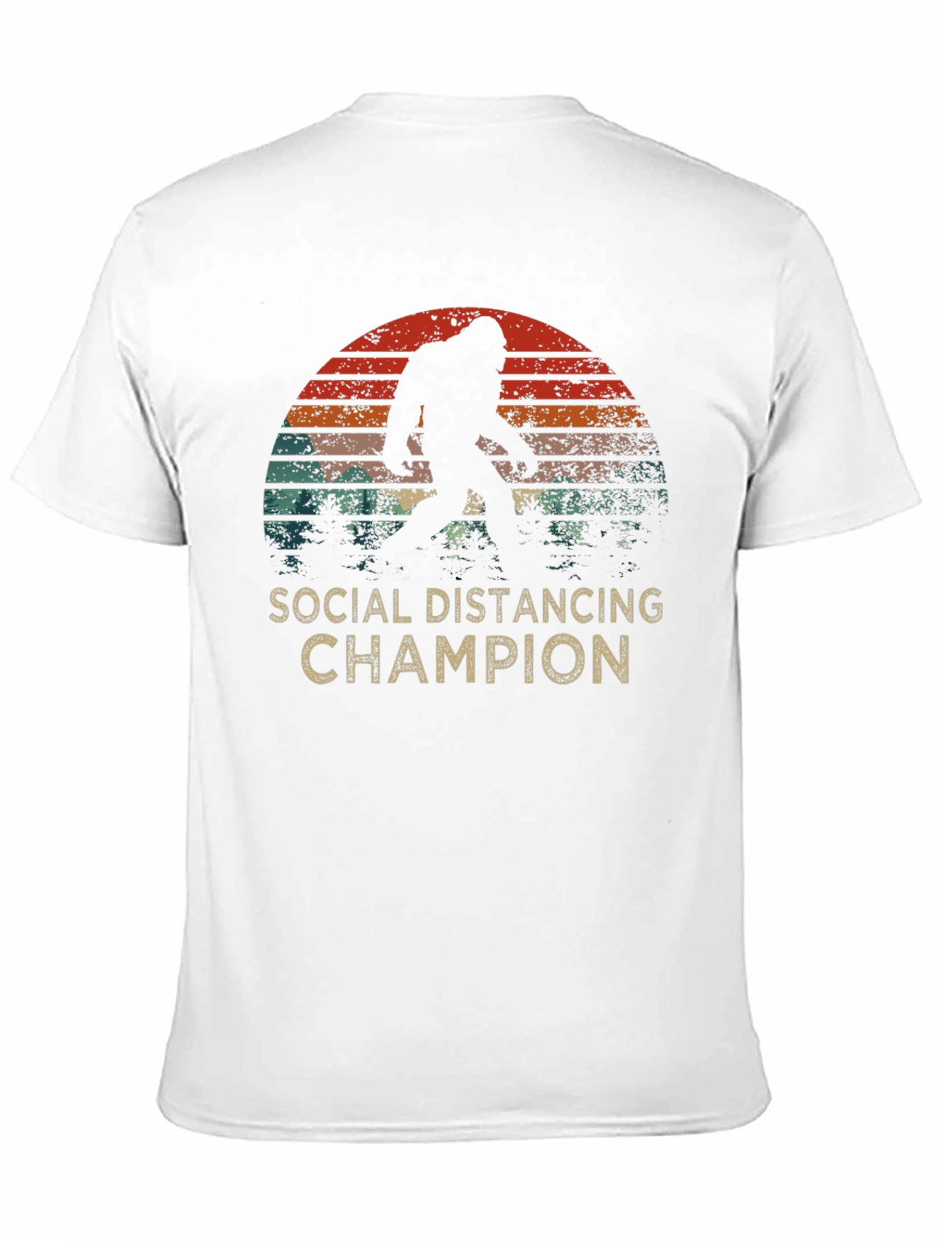 Social Distancing Champion Bigfoot T-Shirt