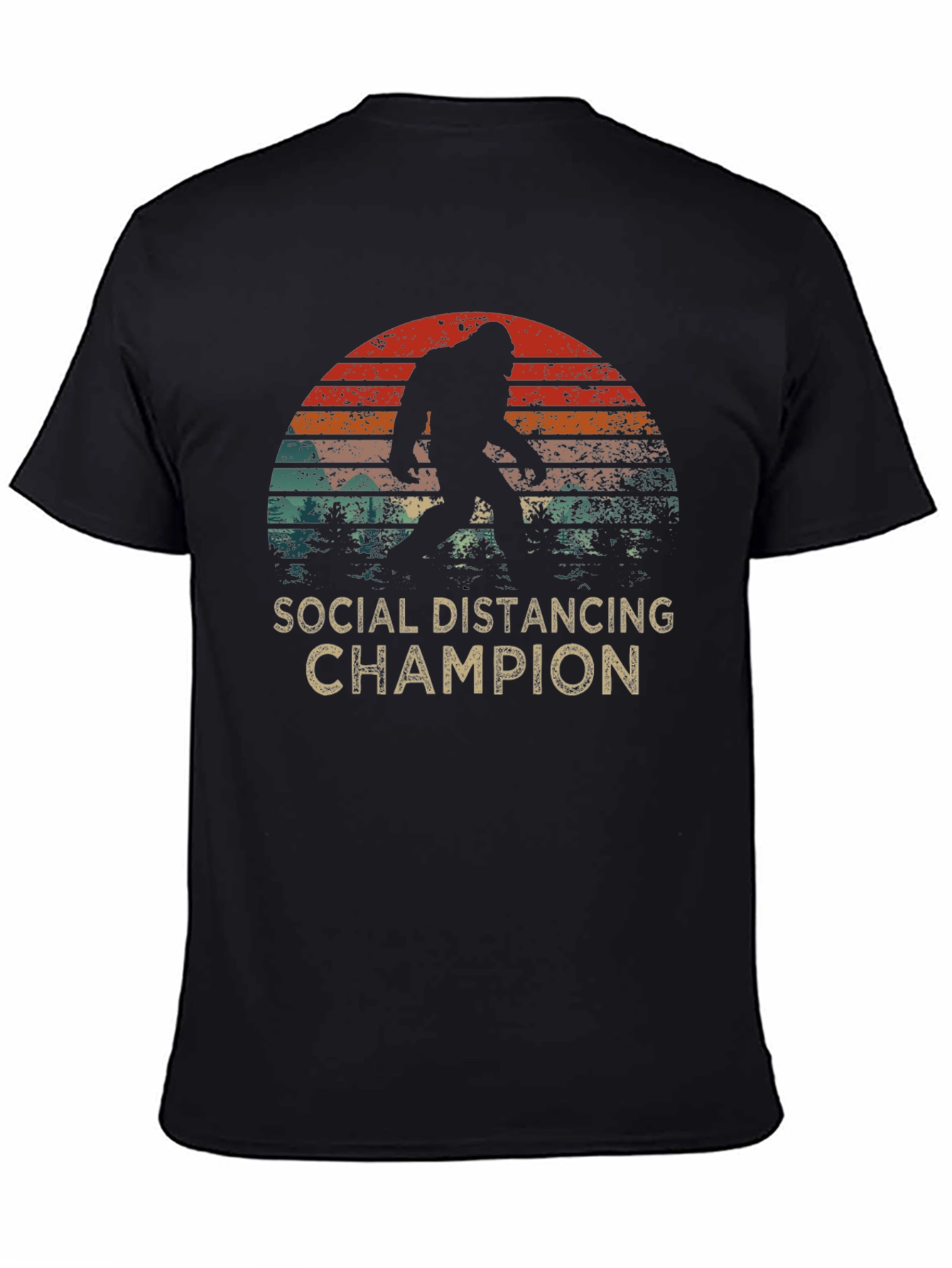 Social Distancing Champion Bigfoot T-Shirt
