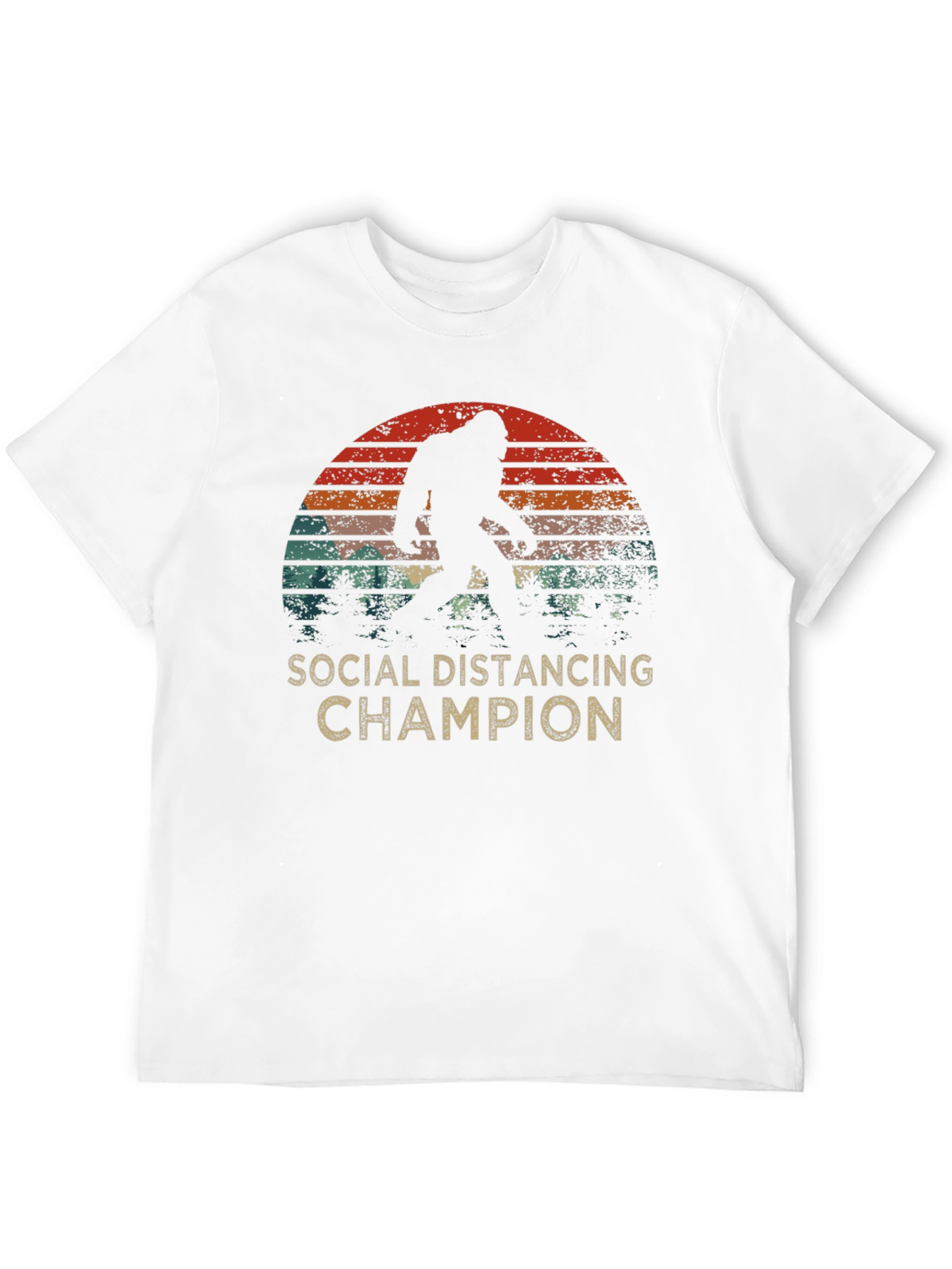 Social Distancing Champion Bigfoot T-Shirt