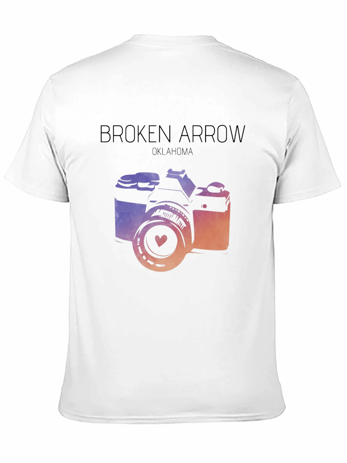 Broken Arrow Oklahoma Camera Graphic T-Shirt