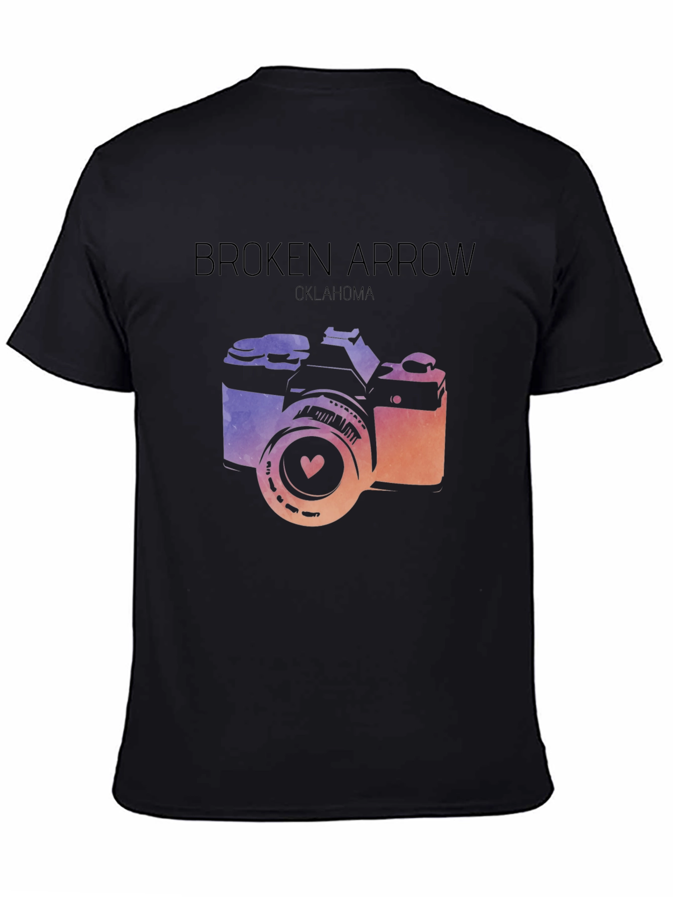 Broken Arrow Oklahoma Camera Graphic T-Shirt