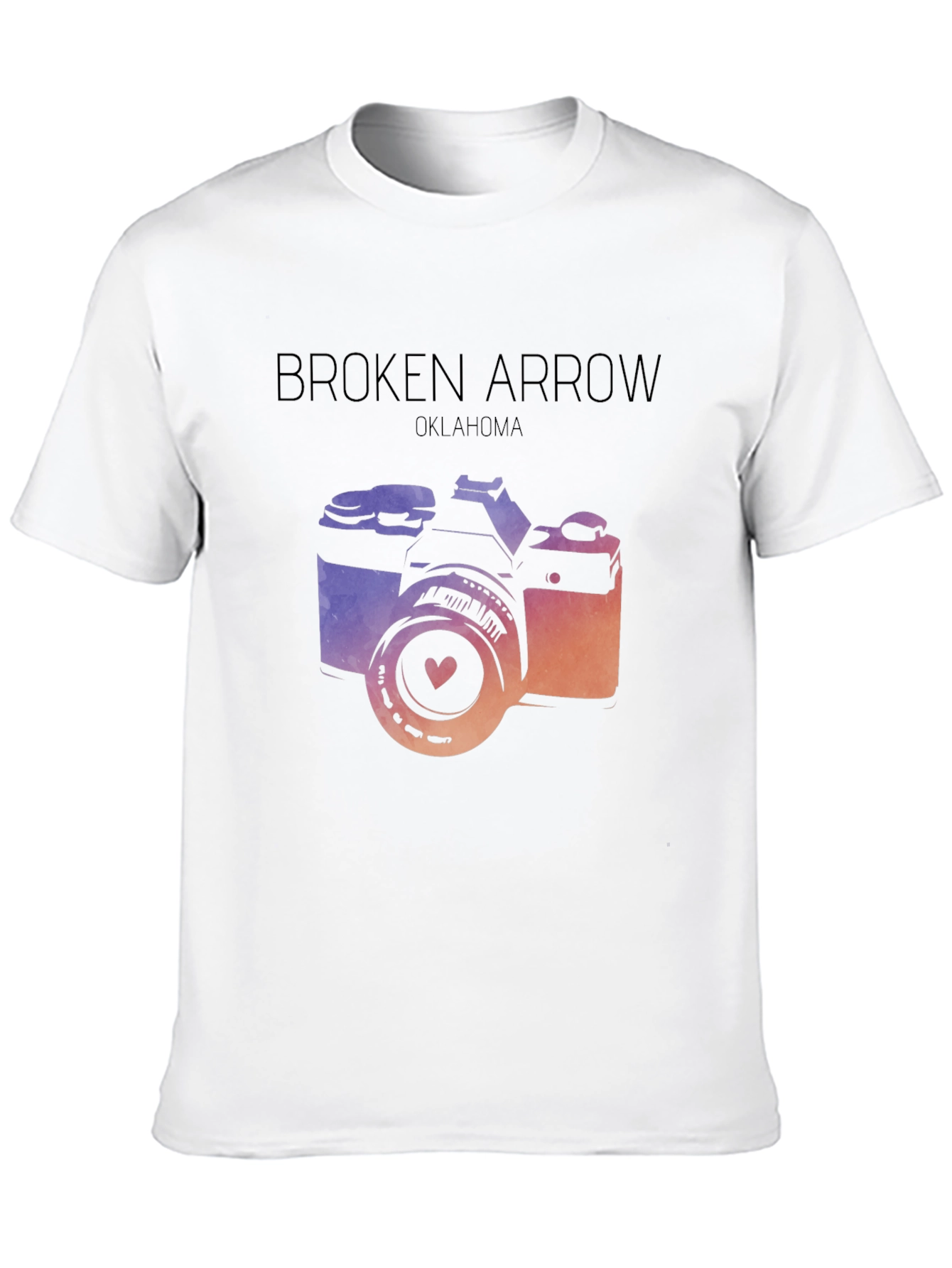 Broken Arrow Oklahoma Camera Graphic T-Shirt