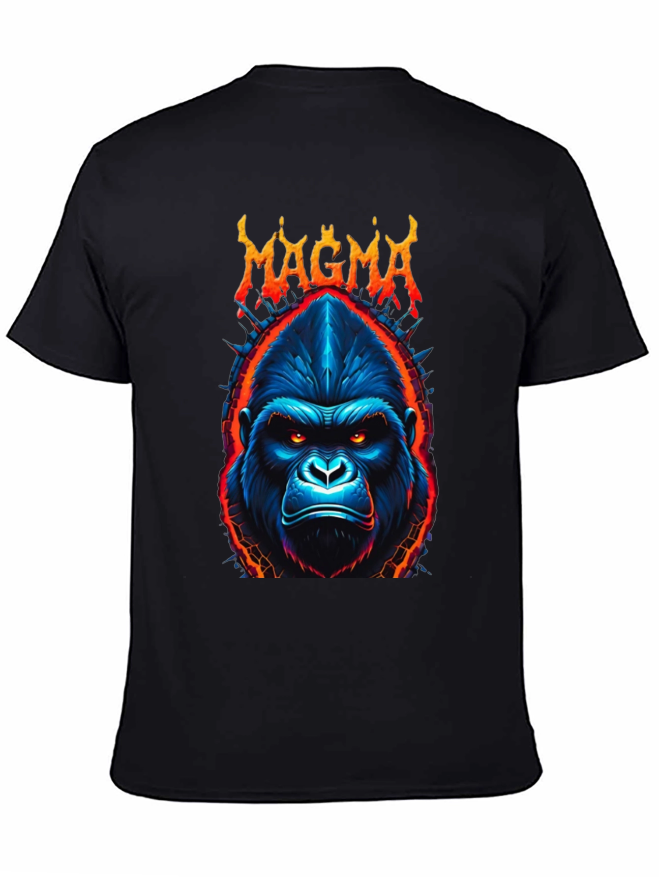 Magma Gorilla Graphic Tee - Bold Black T-Shirt